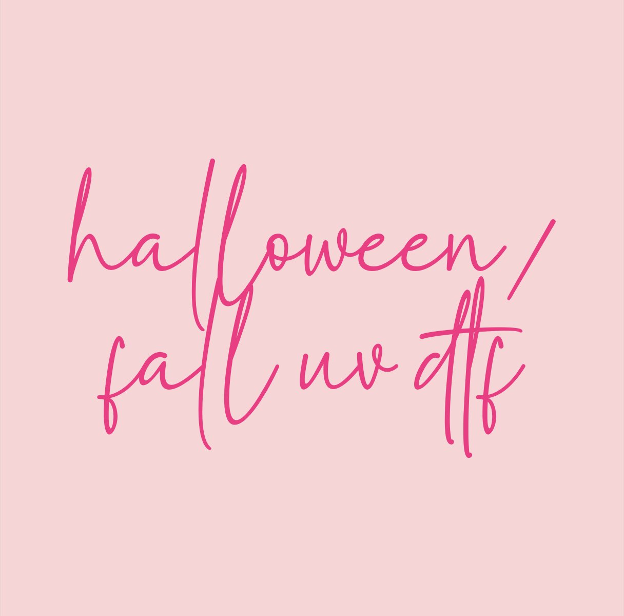 Halloween/Fall UV DTF