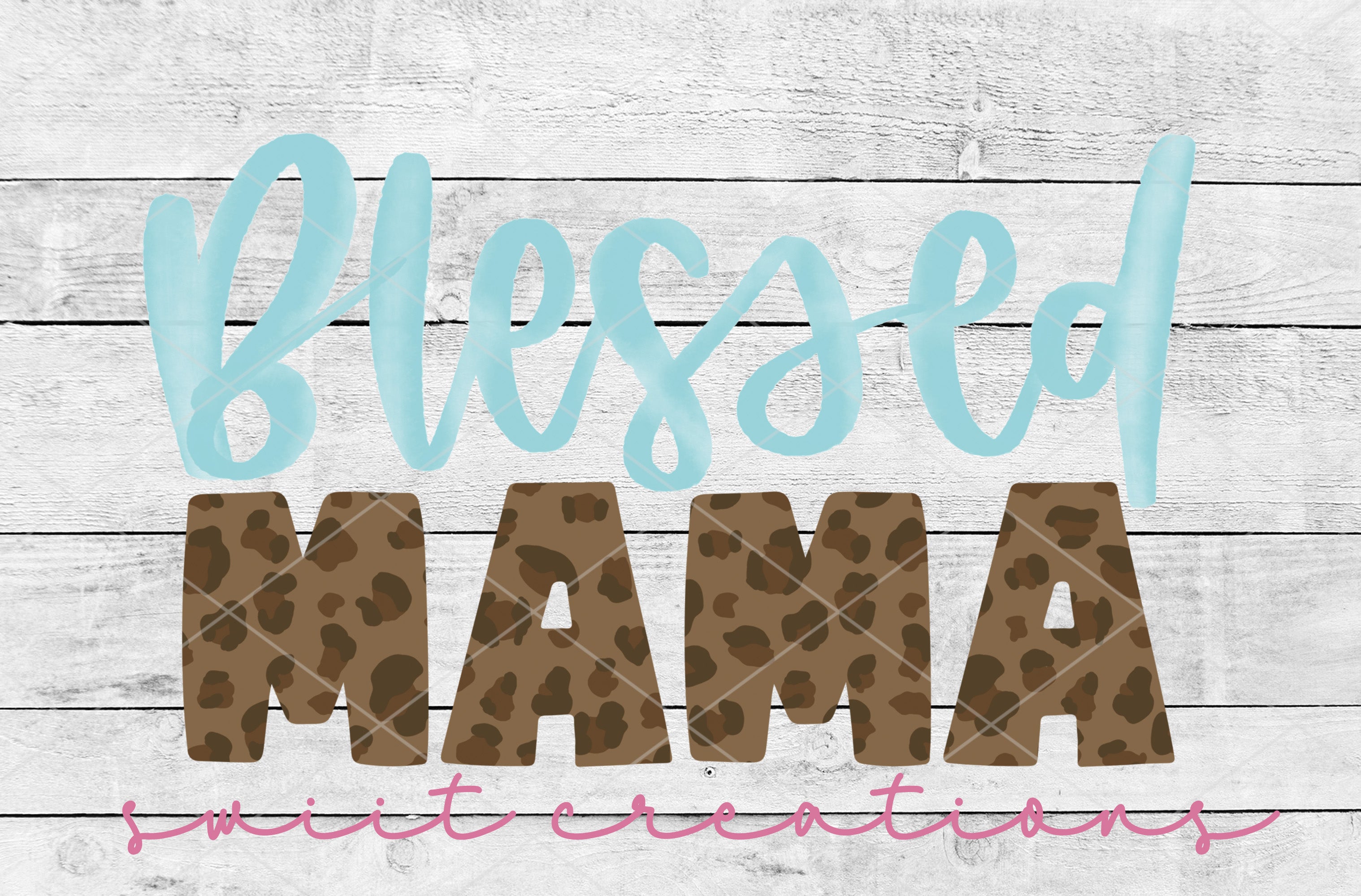 a wooden sign that says, blessed mama