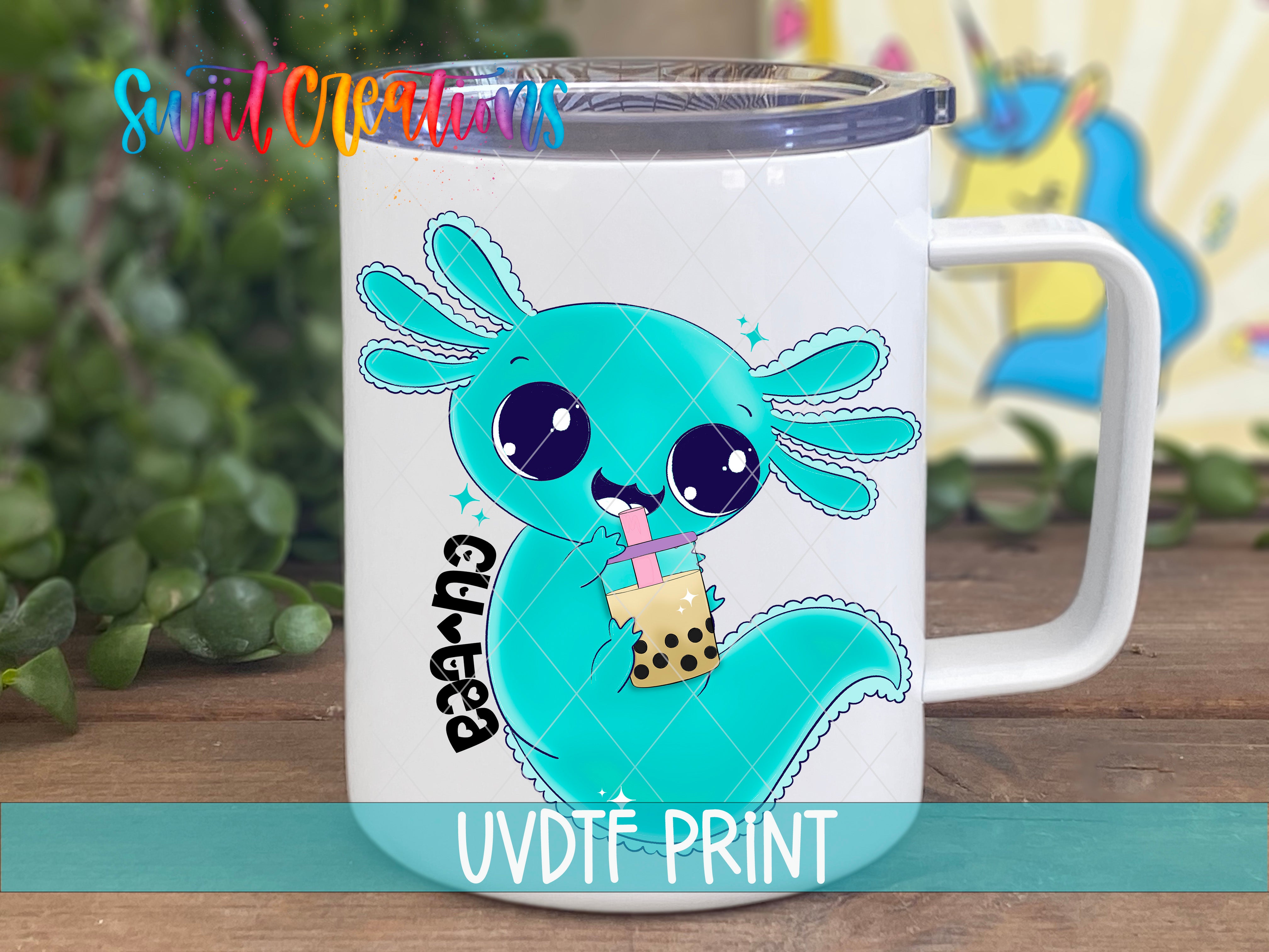 a coffee mug with a cartoon character on it