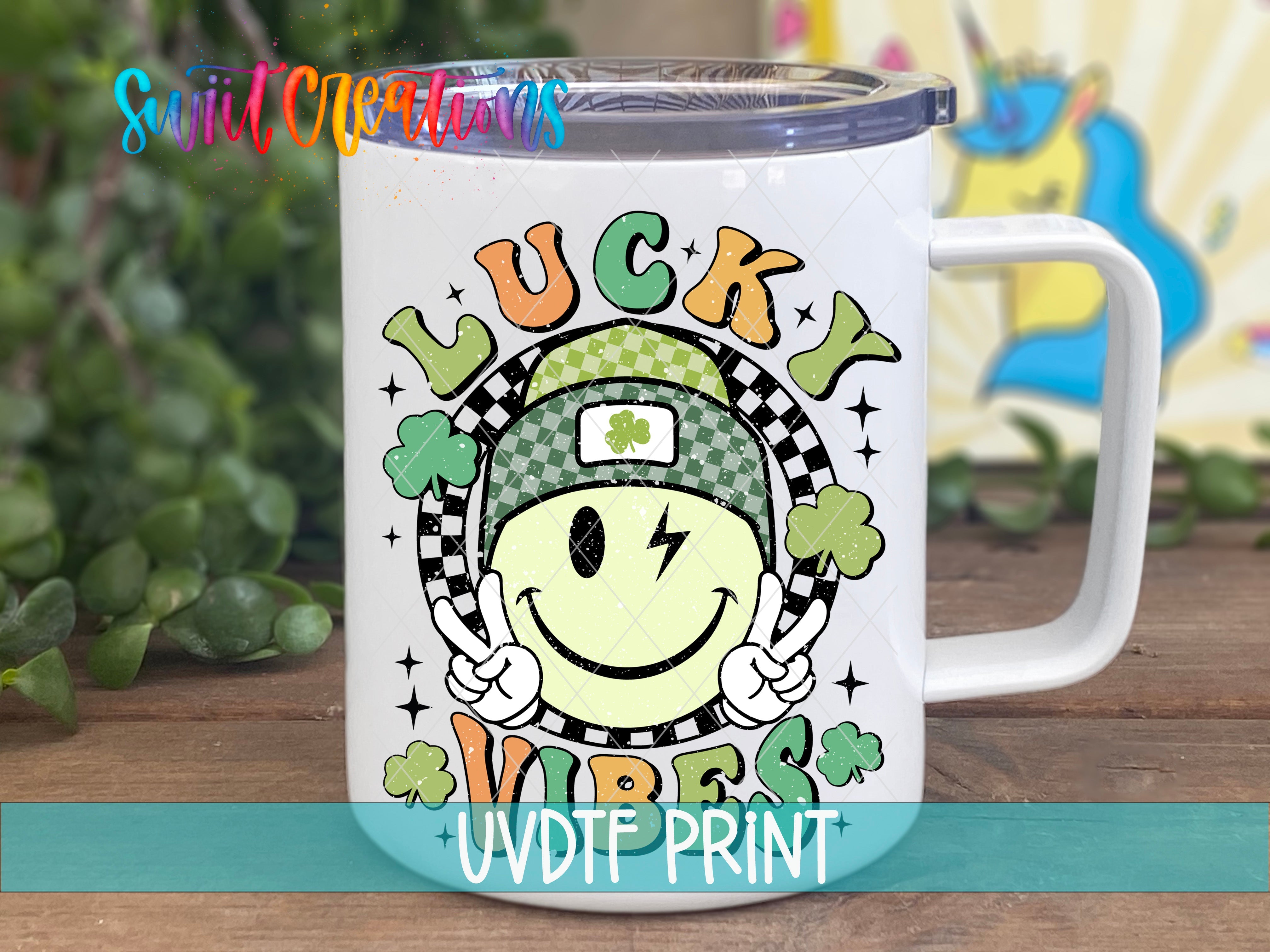 a white coffee mug with a smiley face on it