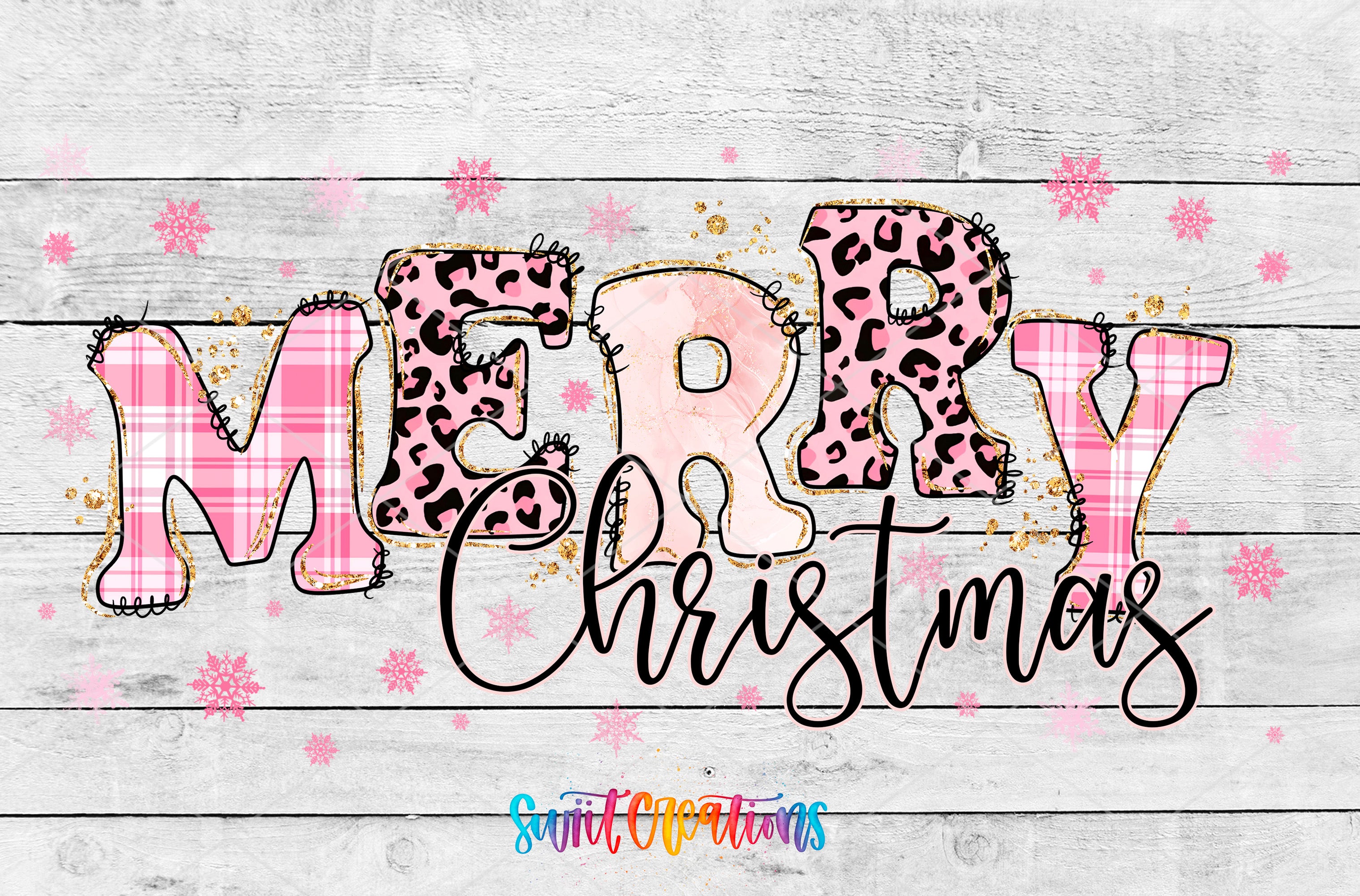a merry christmas sign on a wooden background