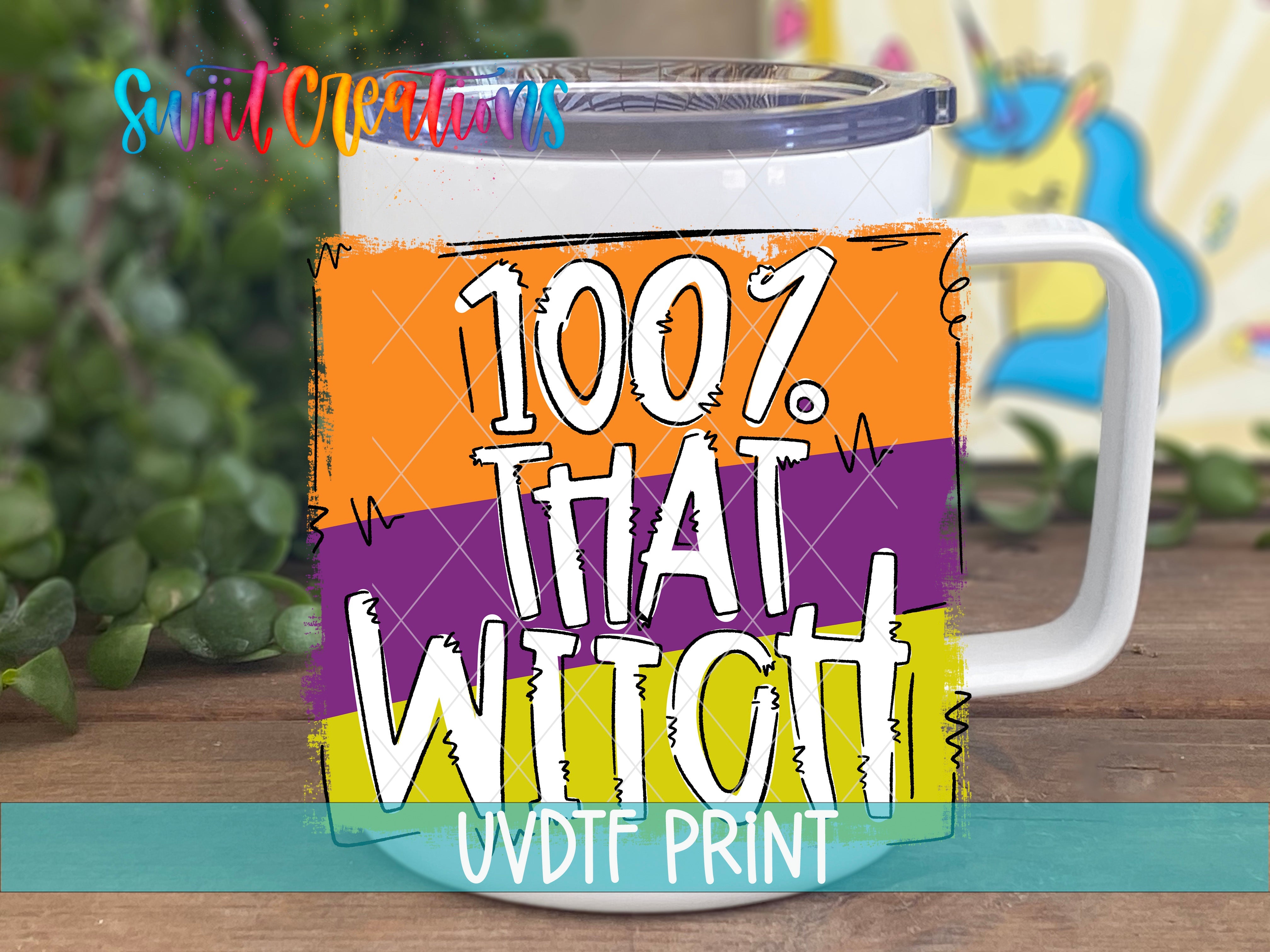 a white coffee mug with the words 1007 that witch on it