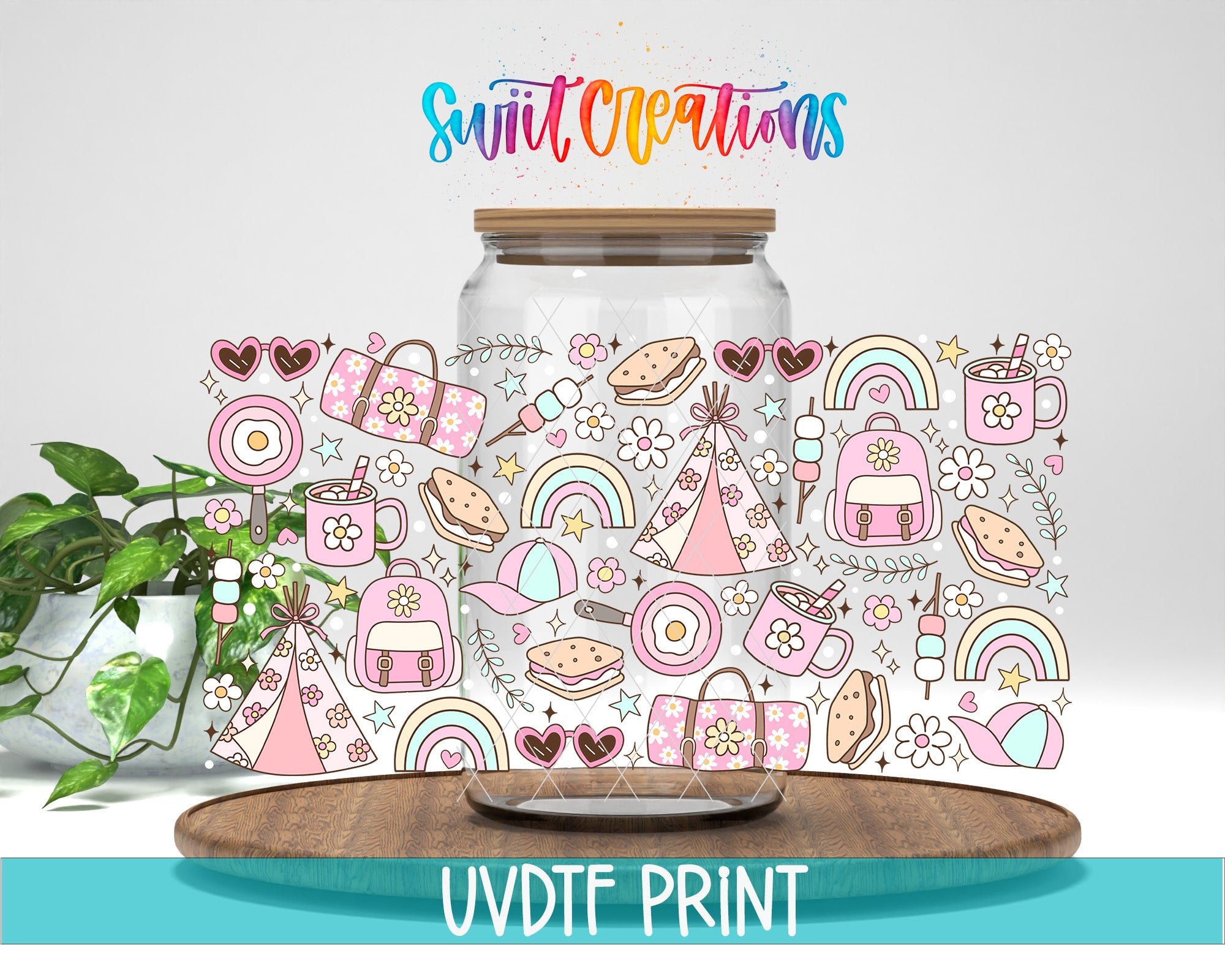 a jar filled with lots of different things