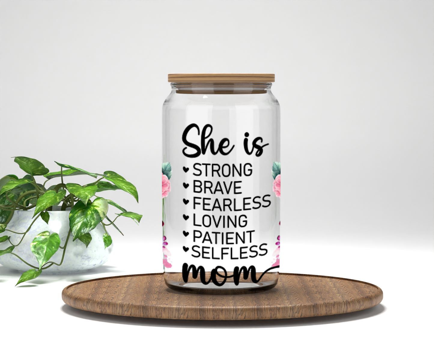 She is Mom 16oz Cup Wrap - UV DTF - DTF006