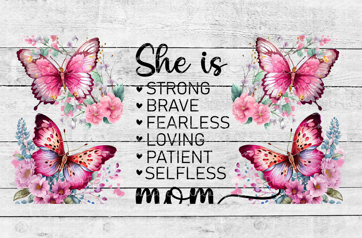 She is Mom 16oz Cup Wrap - UV DTF - DTF006