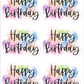 Happy Birthday Sticker (RG01)