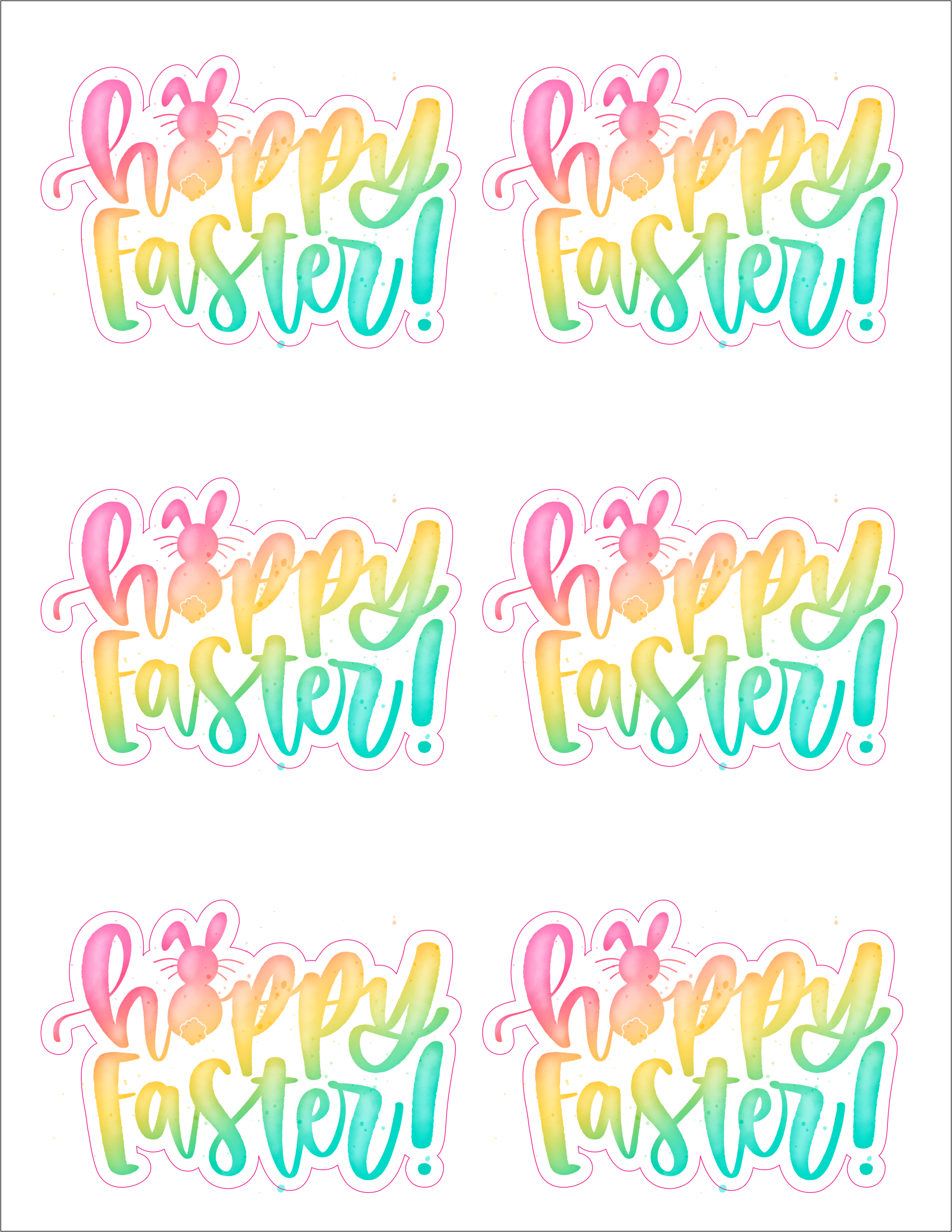 Happy Easter Sticker (RG02)