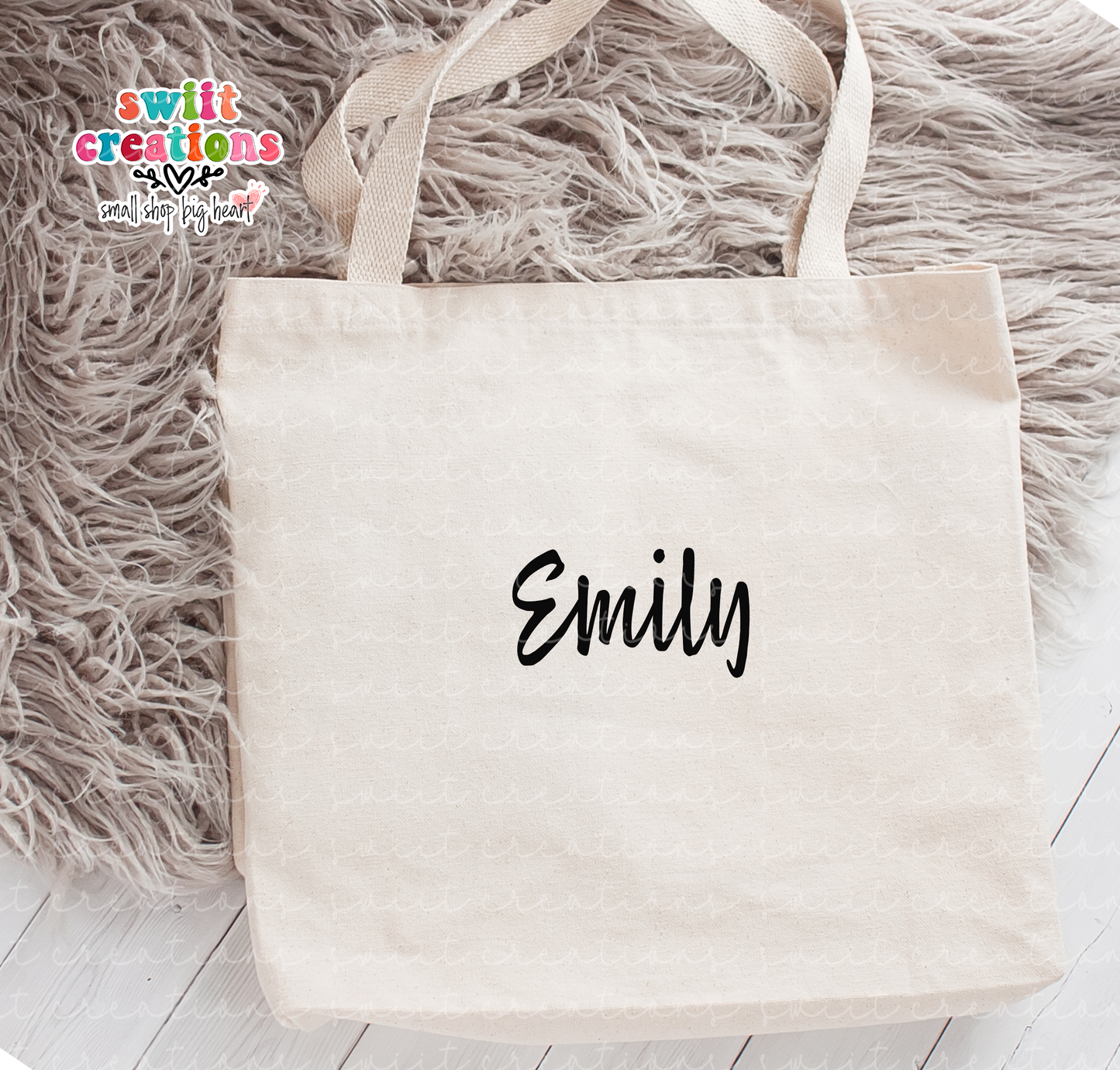 Band Small Linen Tote