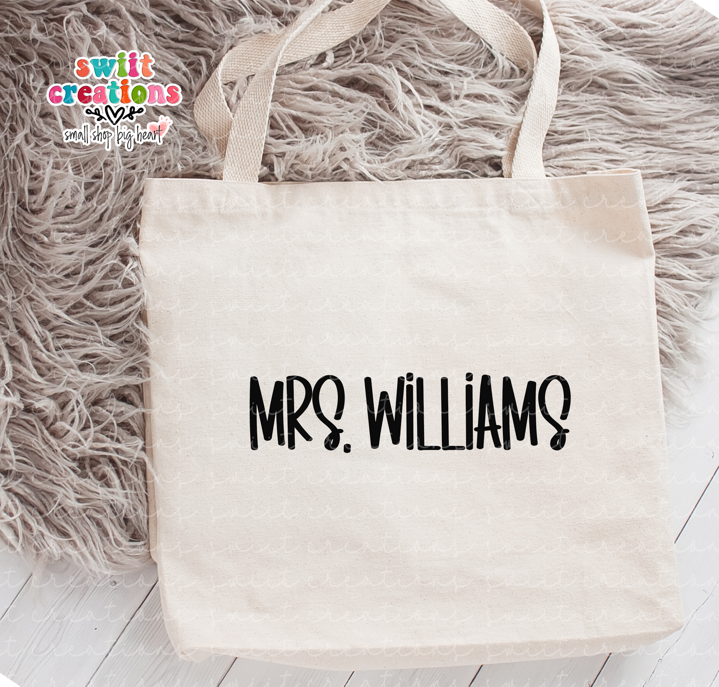 Band Small Linen Tote