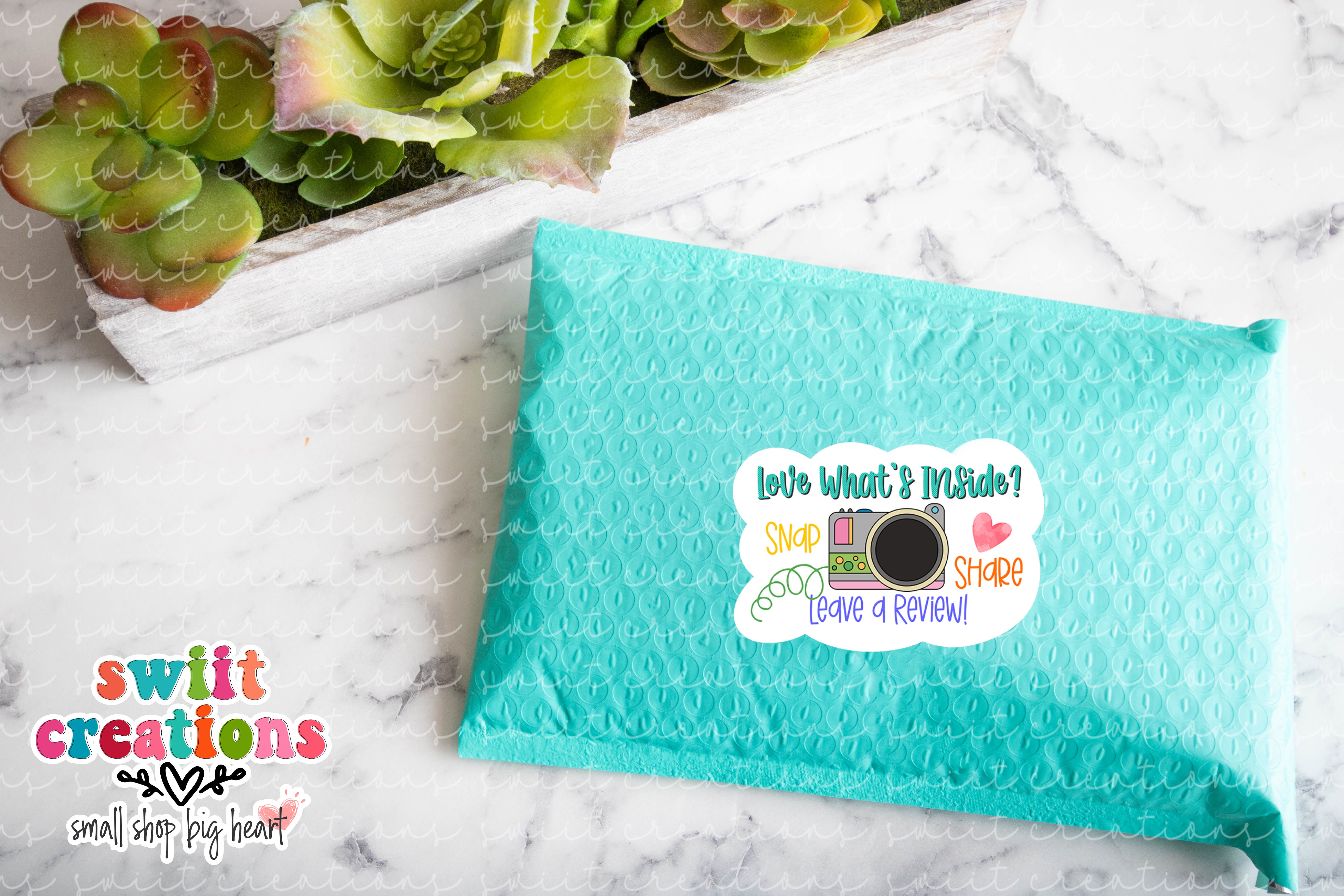 Love What's Inside? Snap Share Review Sticker (SB30)