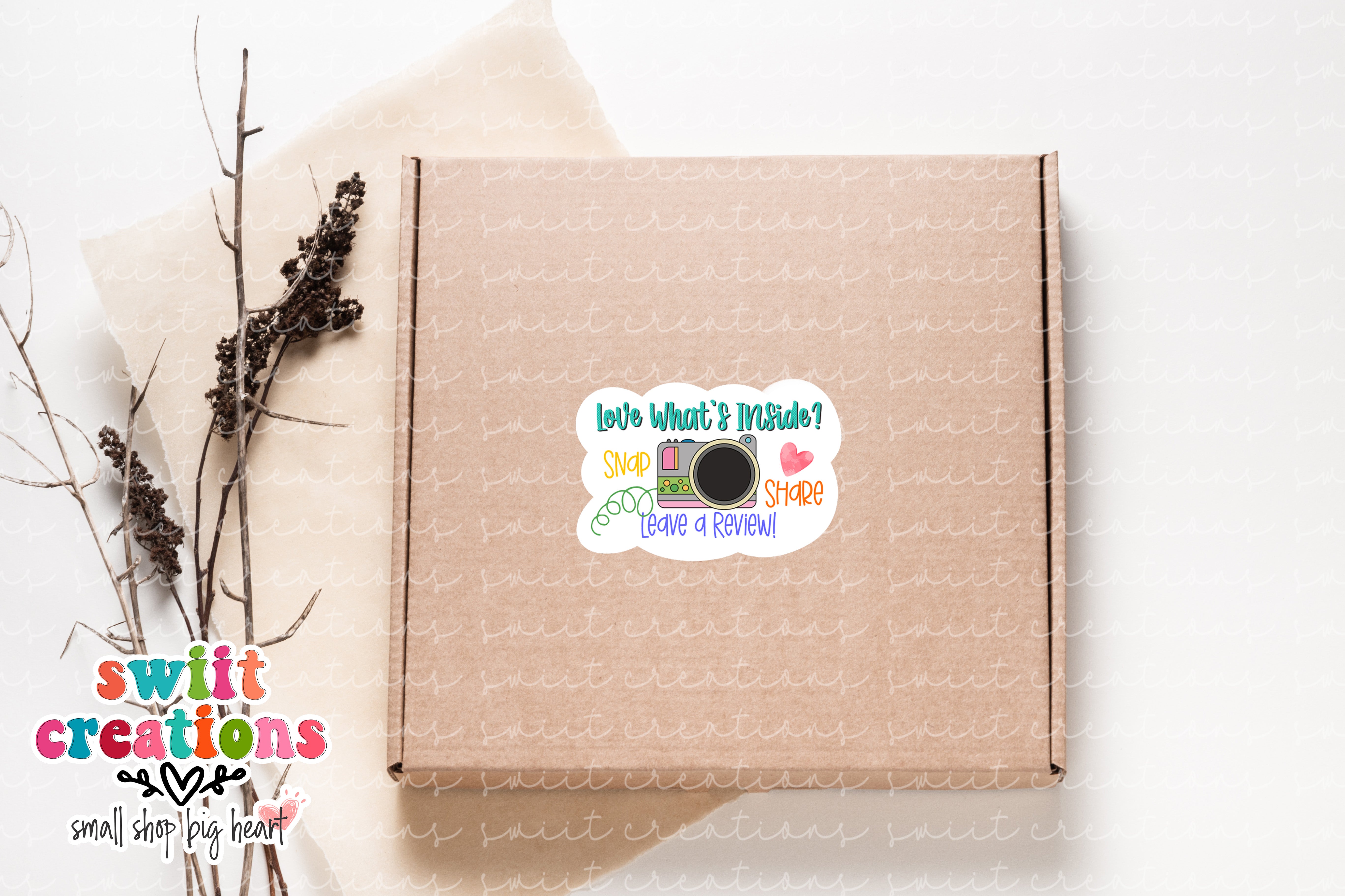 Love What's Inside? Snap Share Review Sticker (SB30)