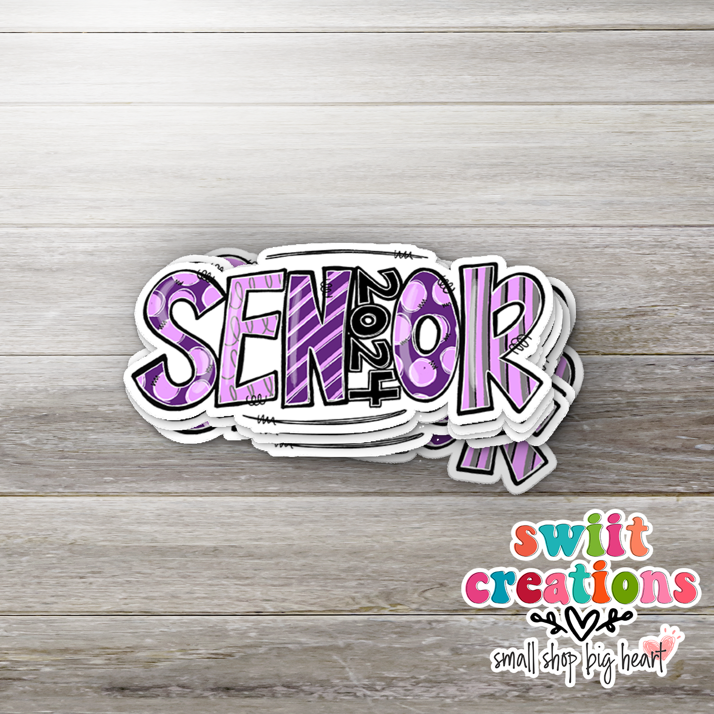 Senior 2024 Purple Waterproof Sticker (SS731) | SCD731