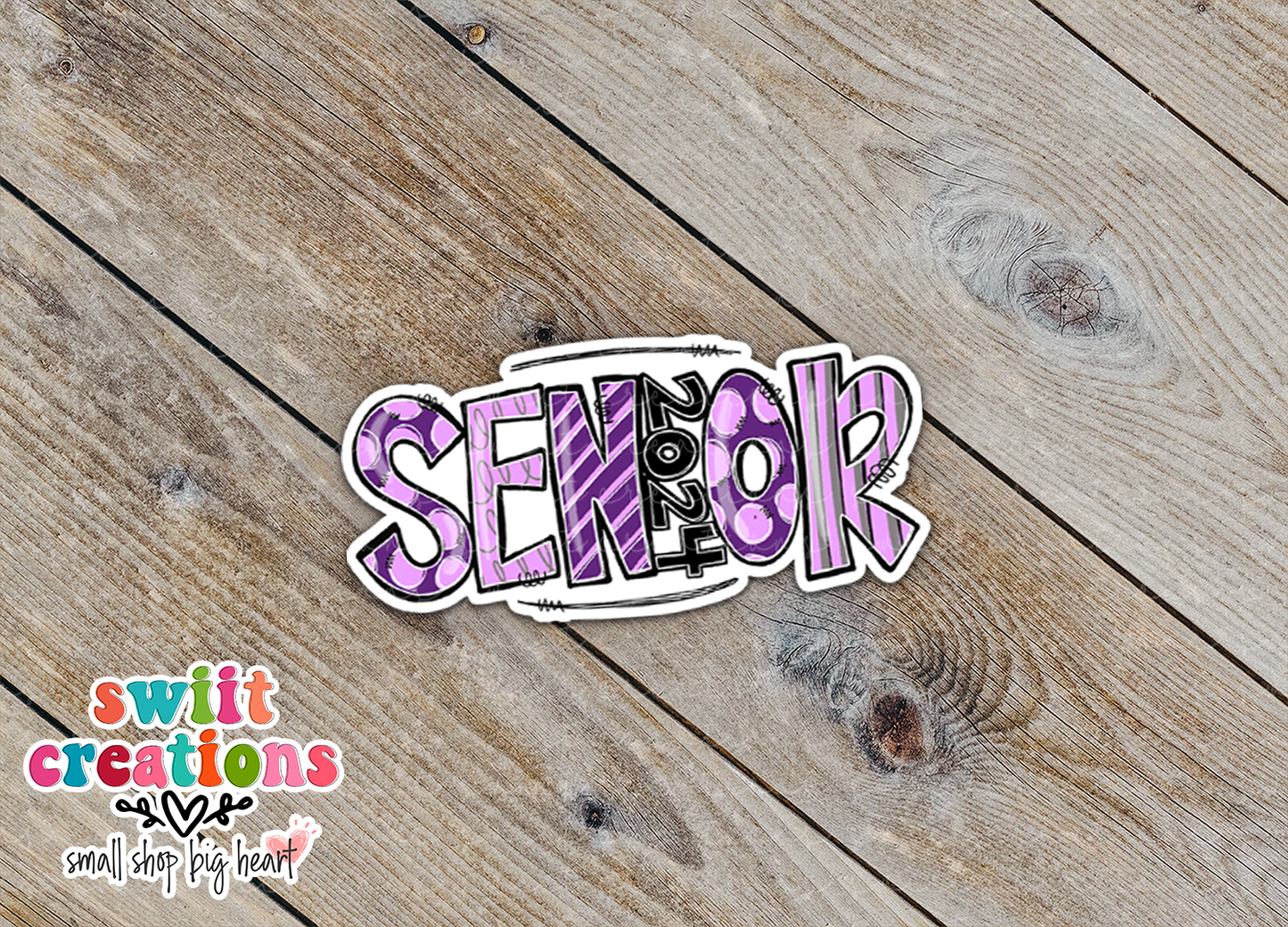 Senior 2024 Purple Waterproof Sticker (SS731) | SCD731