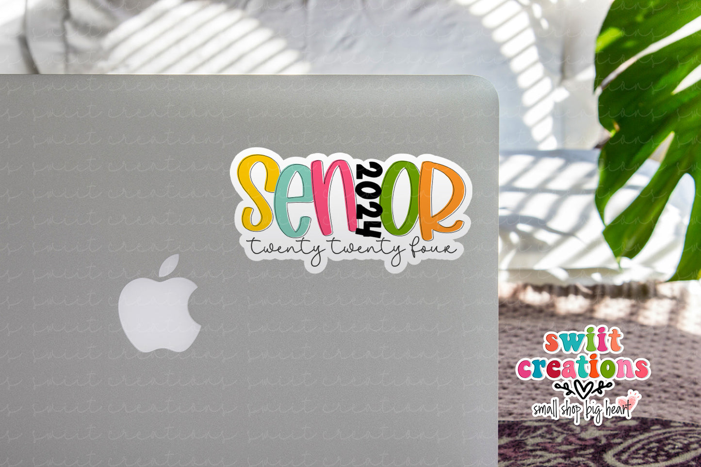 Senior 2024 Colorful Waterproof Sticker SS745