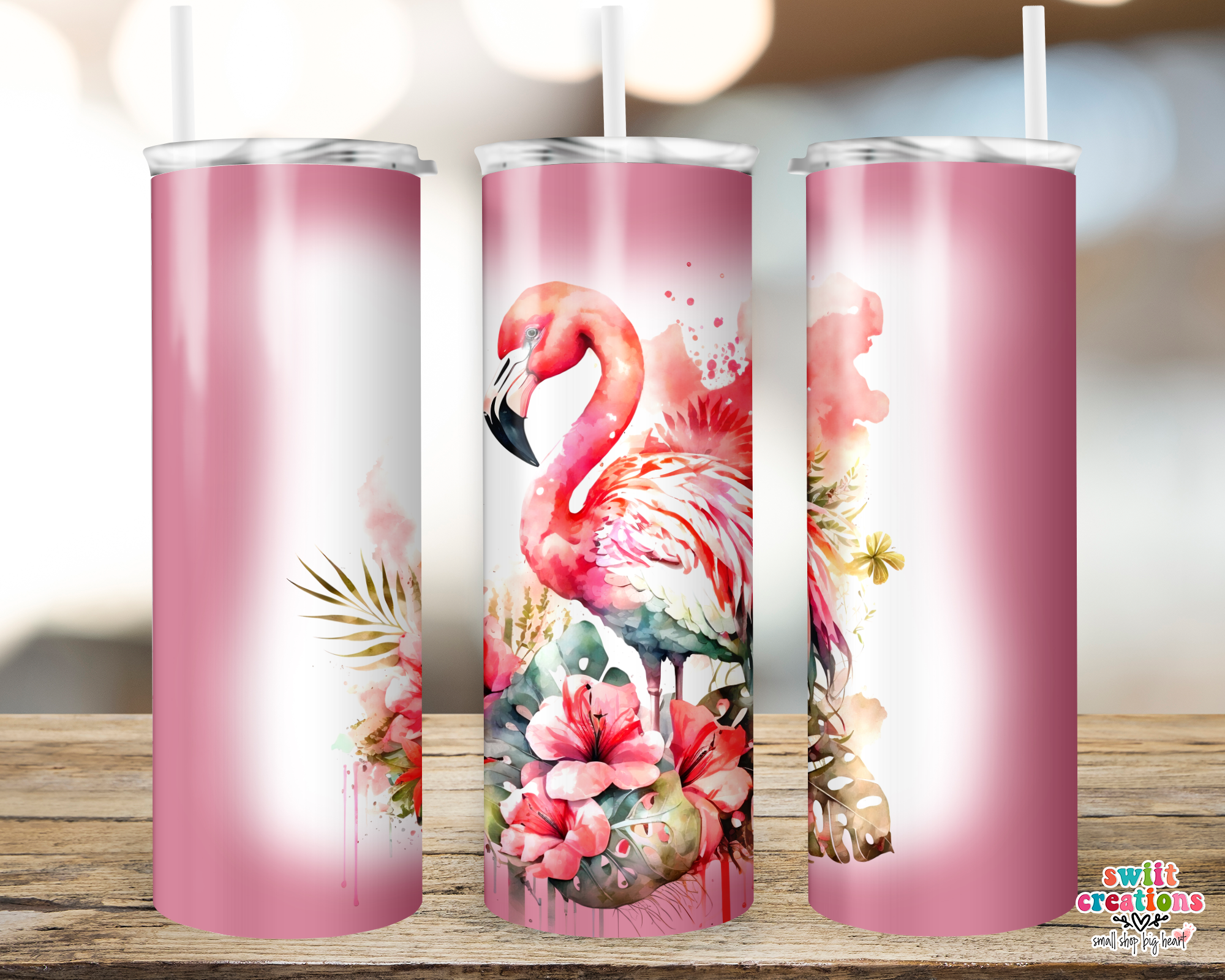 Pink Flamingo Tumbler (T484)