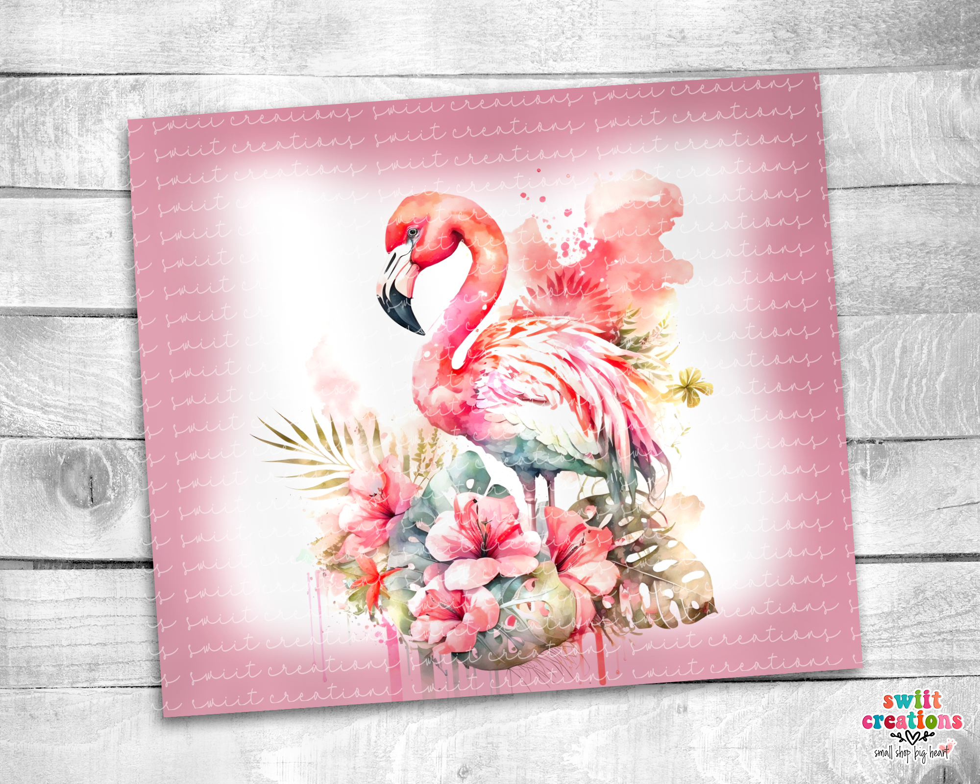 Pink Flamingo Tumbler (T484)