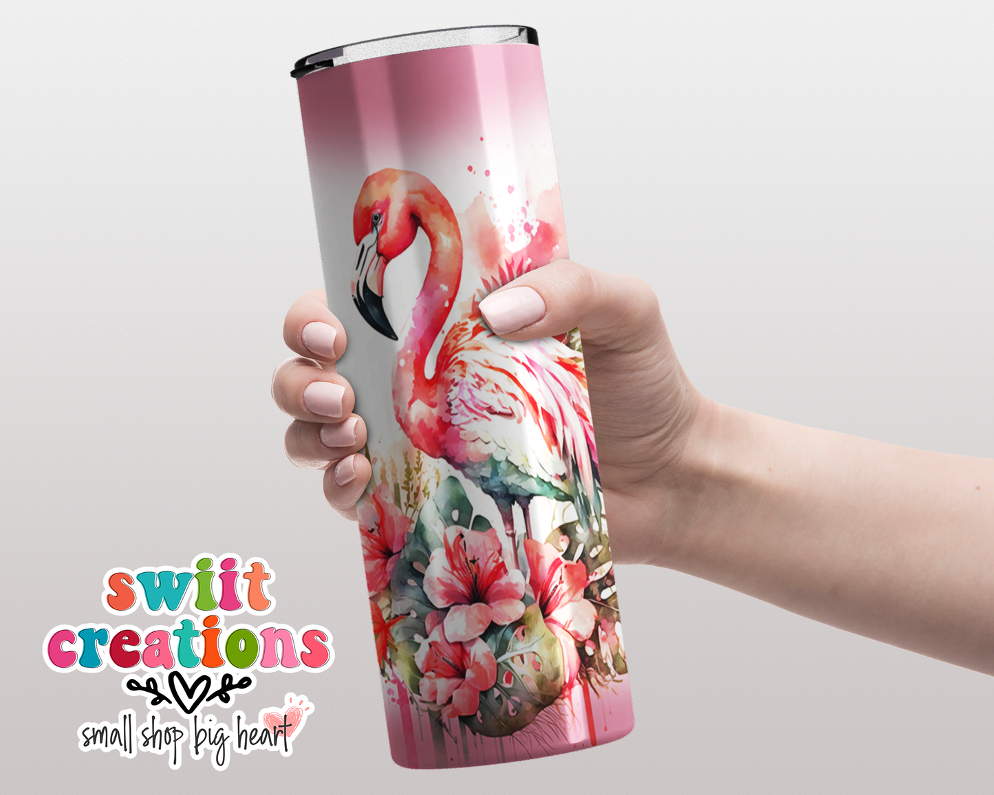 Pink Flamingo Tumbler (T484)