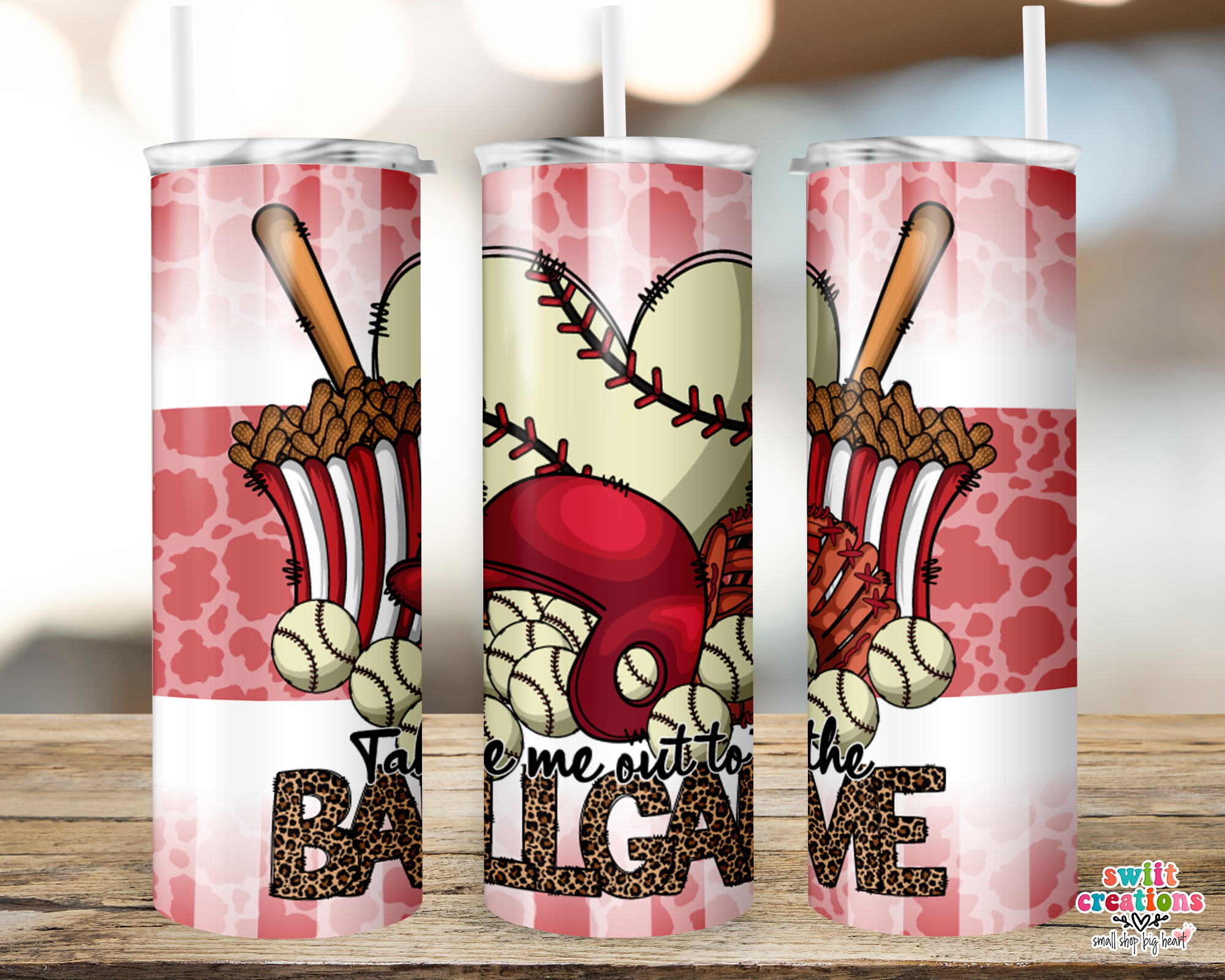 Take Me Out To The Ballgame Baseball Tumbler (T487)