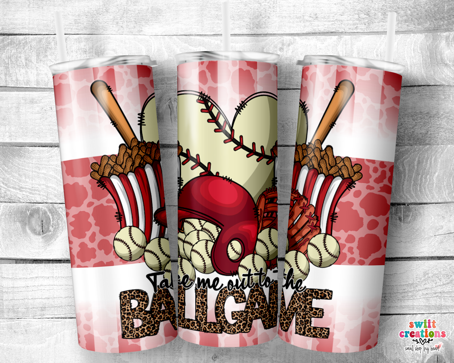 Take Me Out To The Ballgame Baseball Tumbler (T487)