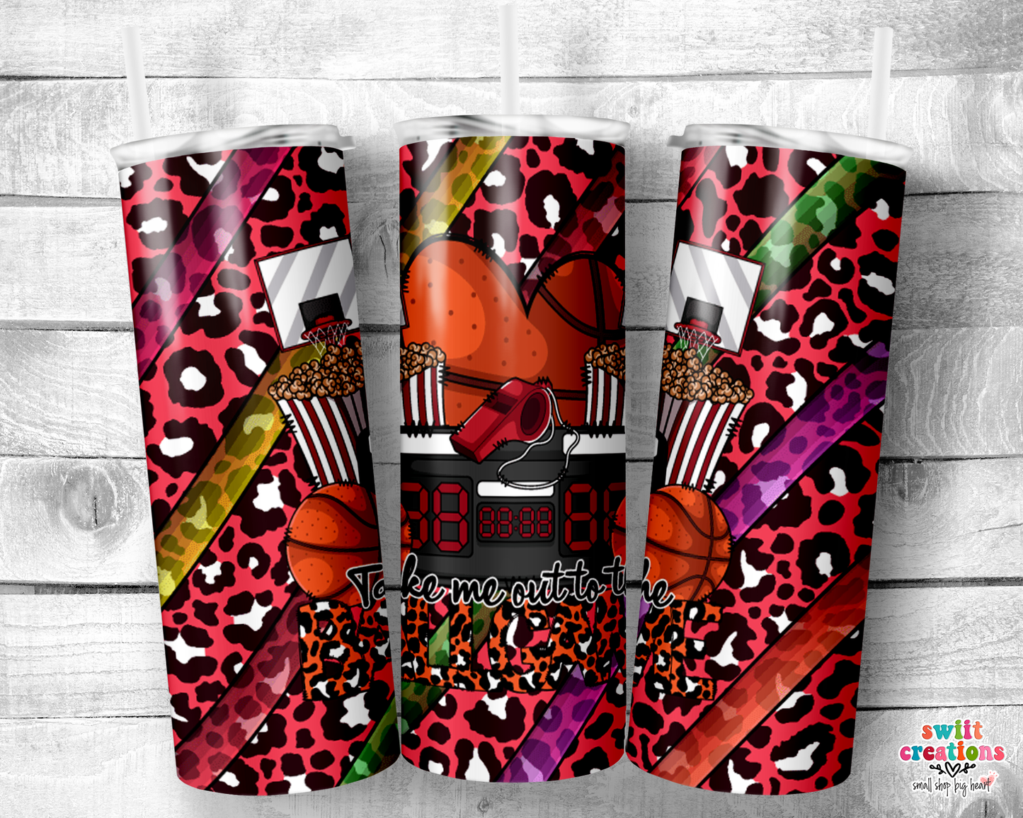 Take Me Out to The Ballgame Basketball Tumbler (T495)