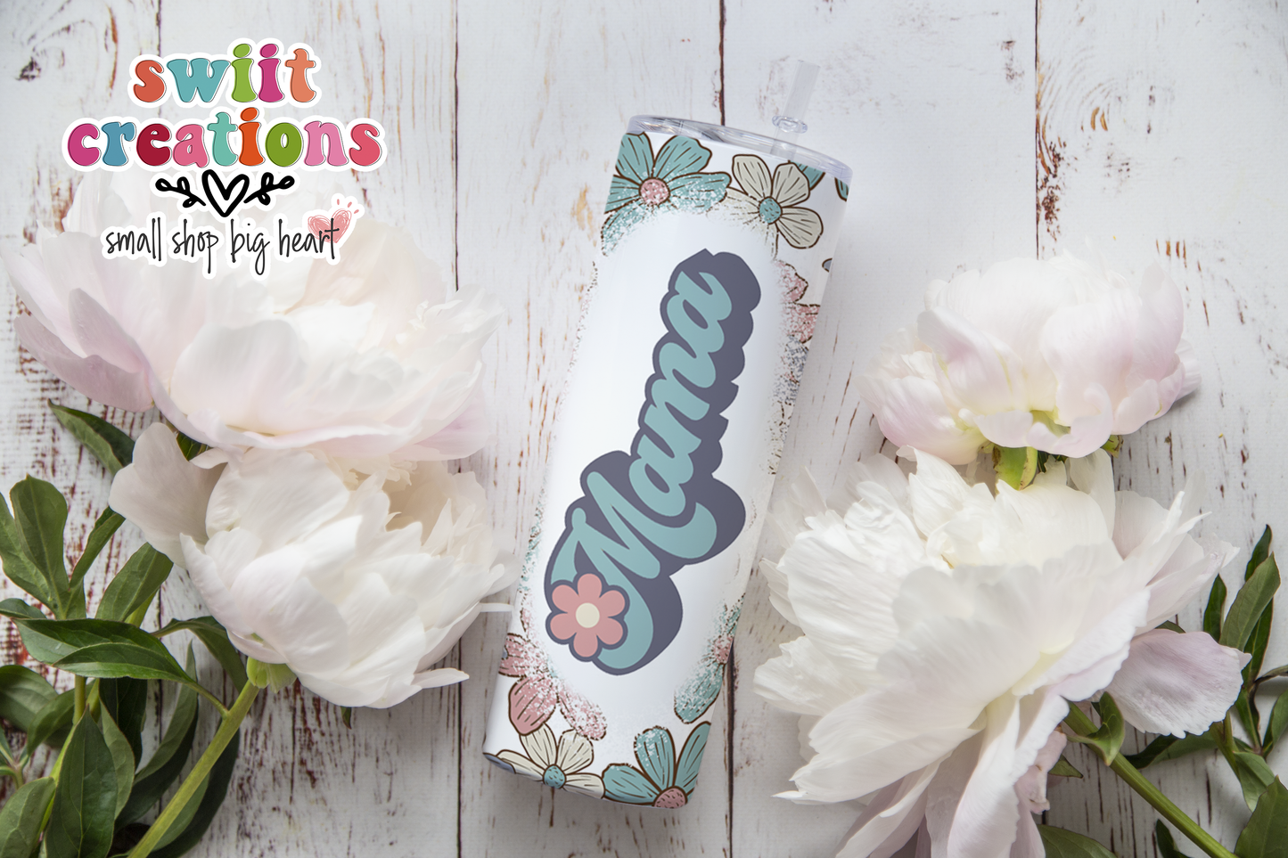 Mama Pastel Floral Tumbler (T505)