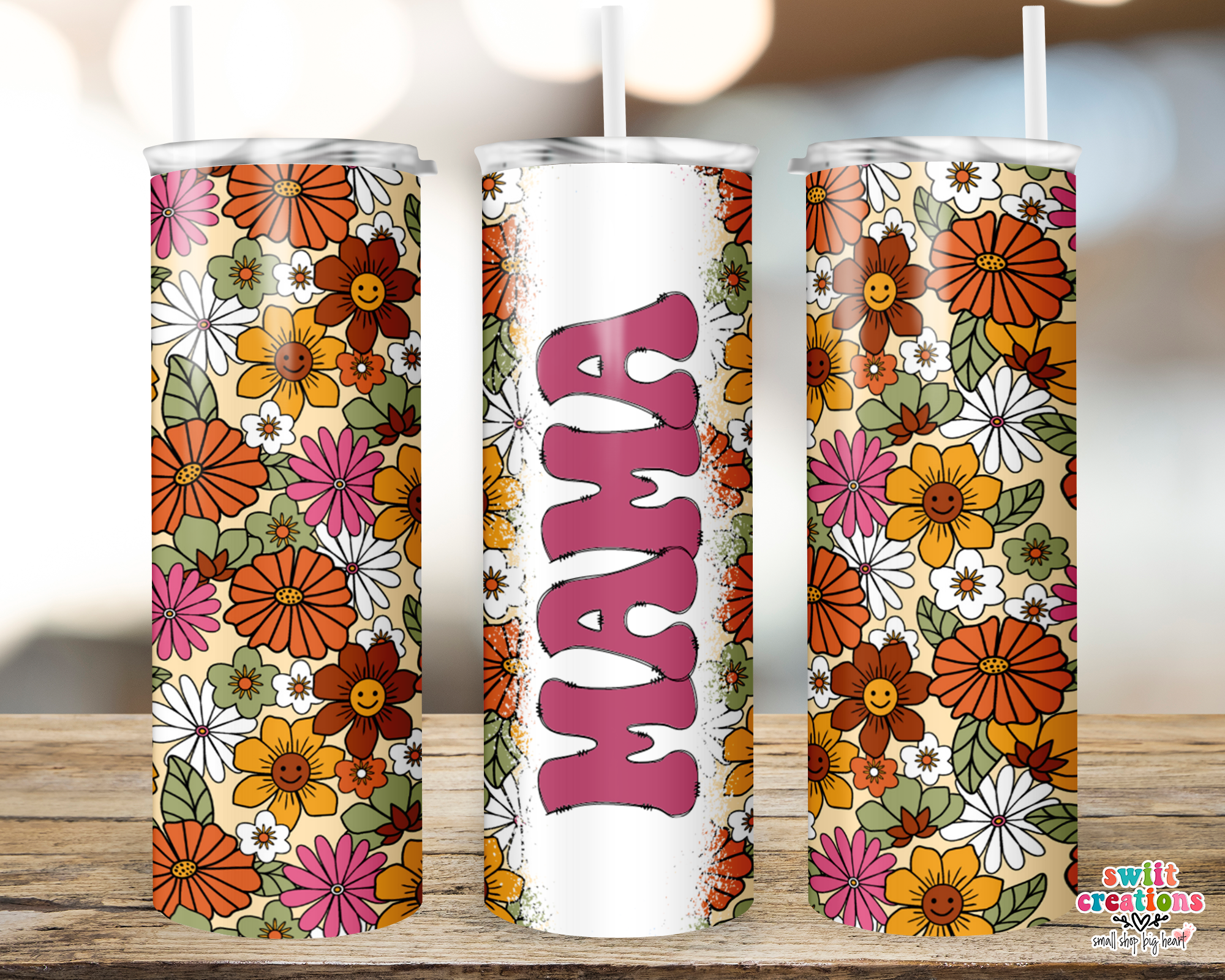 Mama Floral Tumbler (T506)