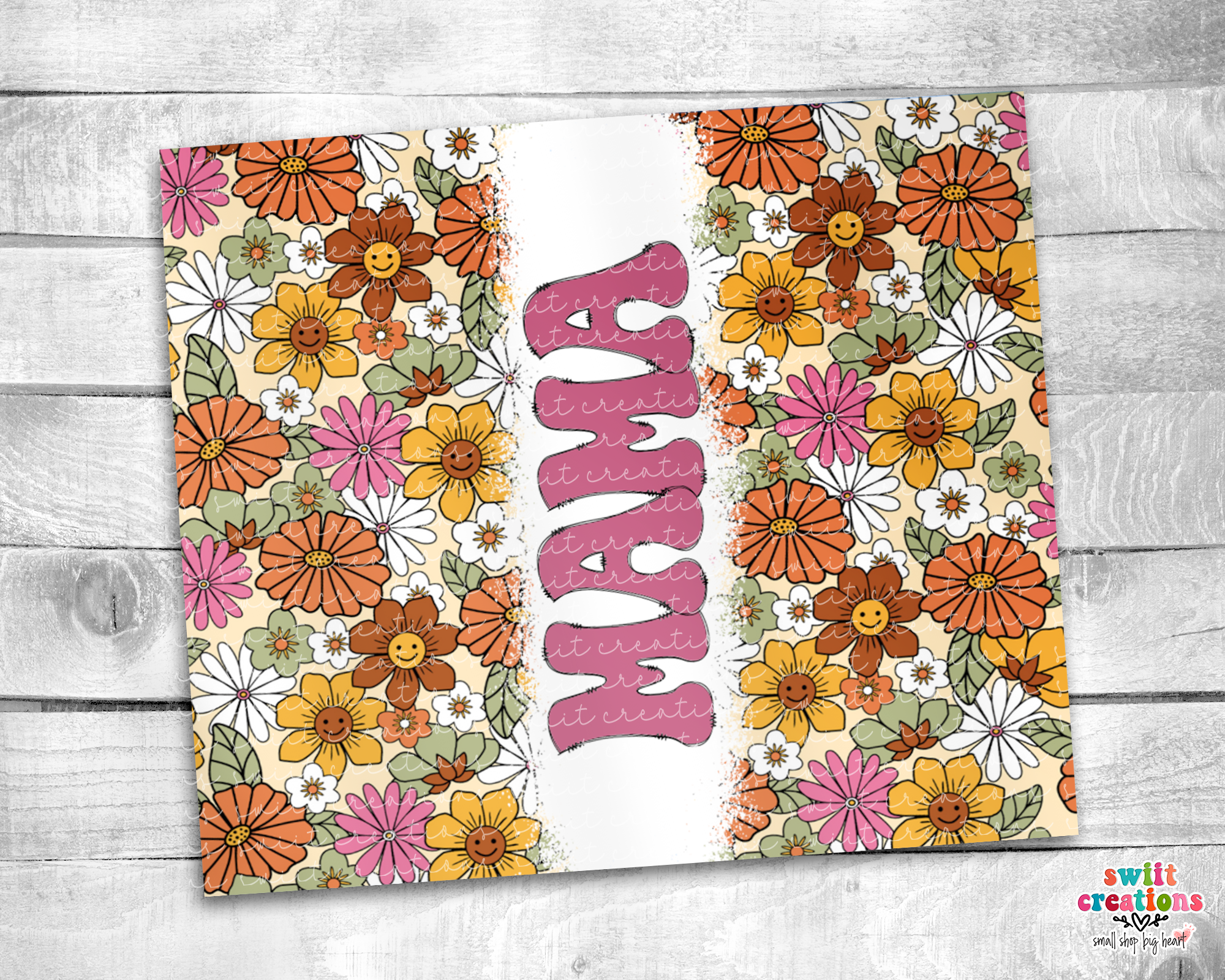 Mama Floral Tumbler (T506)