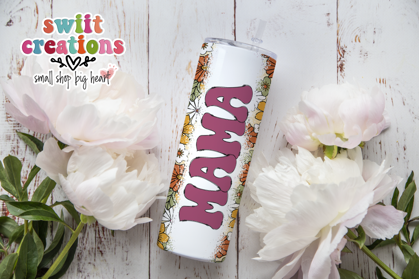 Mama Floral Tumbler (T506)