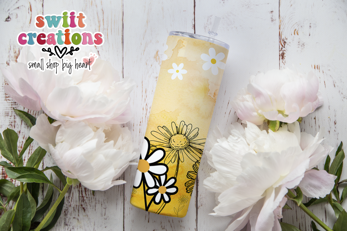 Yellow Daisies Tumbler (T514)