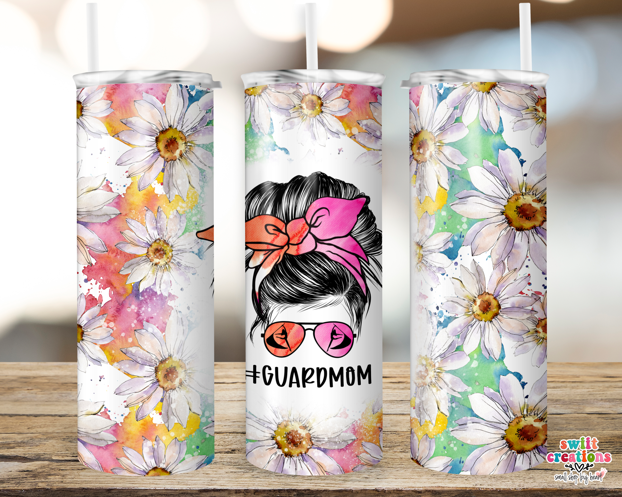 Guard Mom Floral Tumbler (T523)