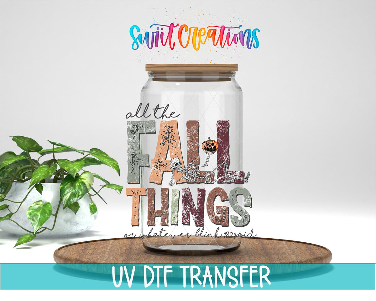 All The Fall Things UV DTF Cup Decal | UV1096 - Swiit Creations