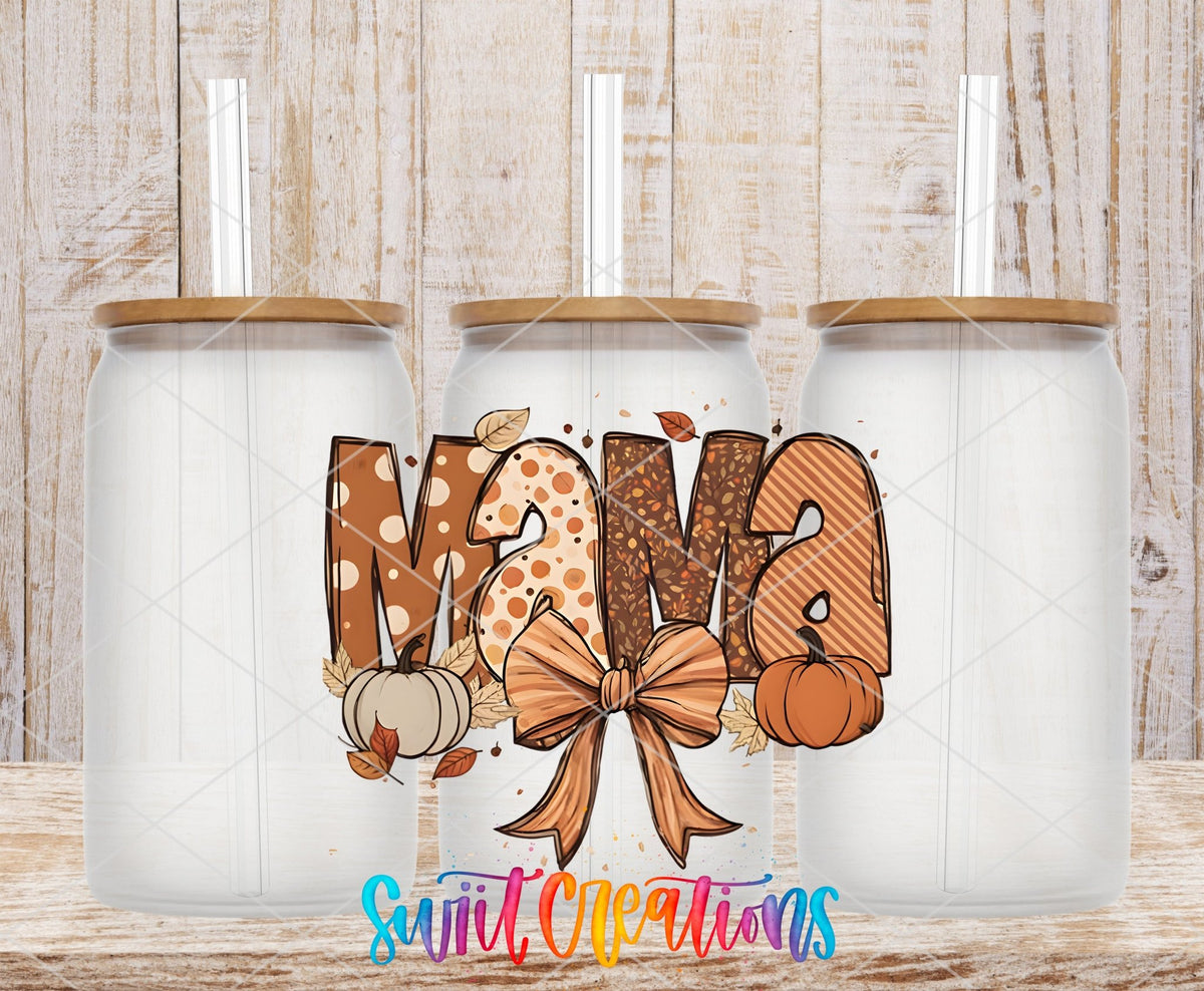 Autum Fall Mama UV DTF Cup Decal | UV1176 - Swiit Creations