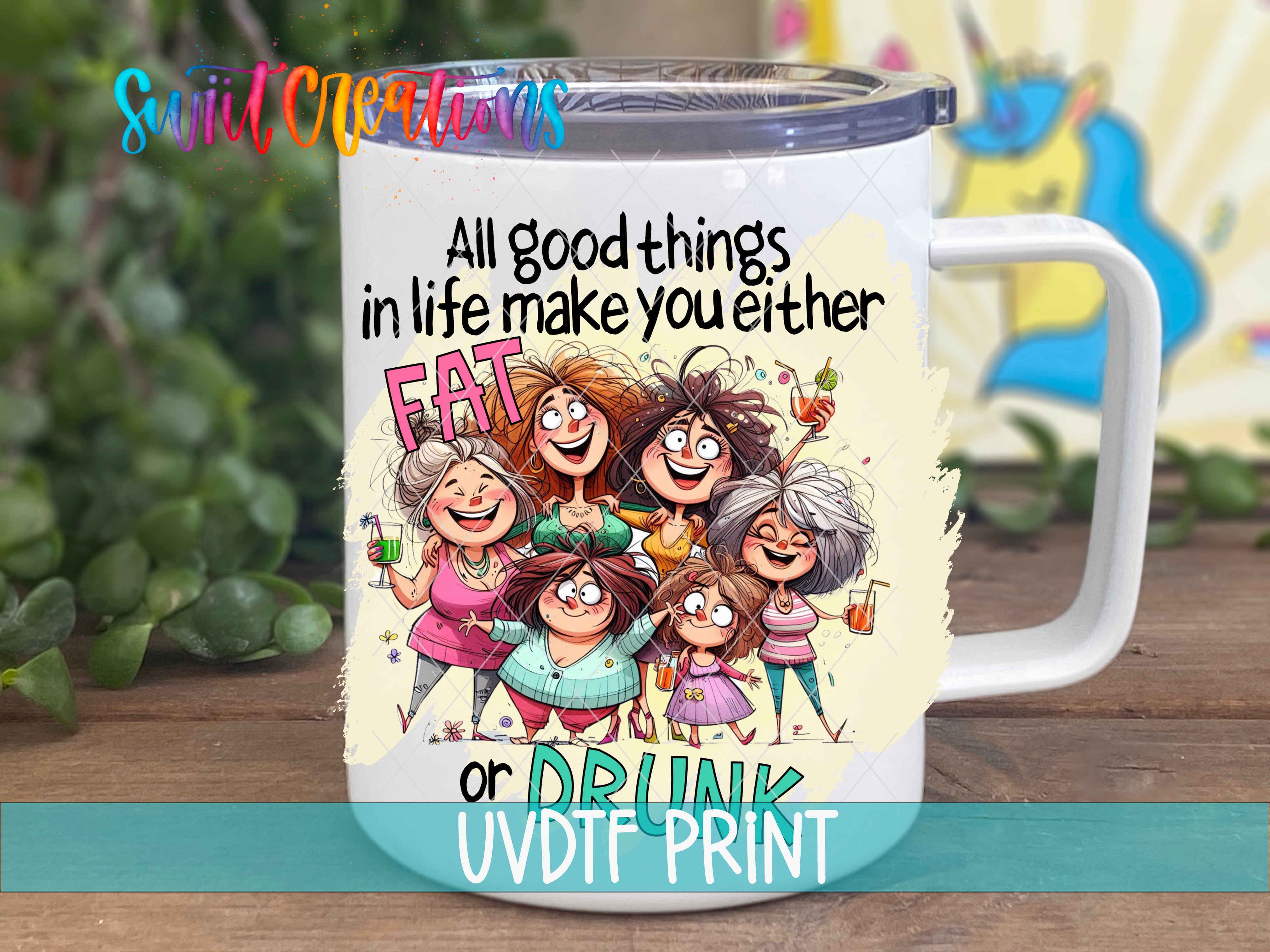 a white coffee mug with a family picture on it