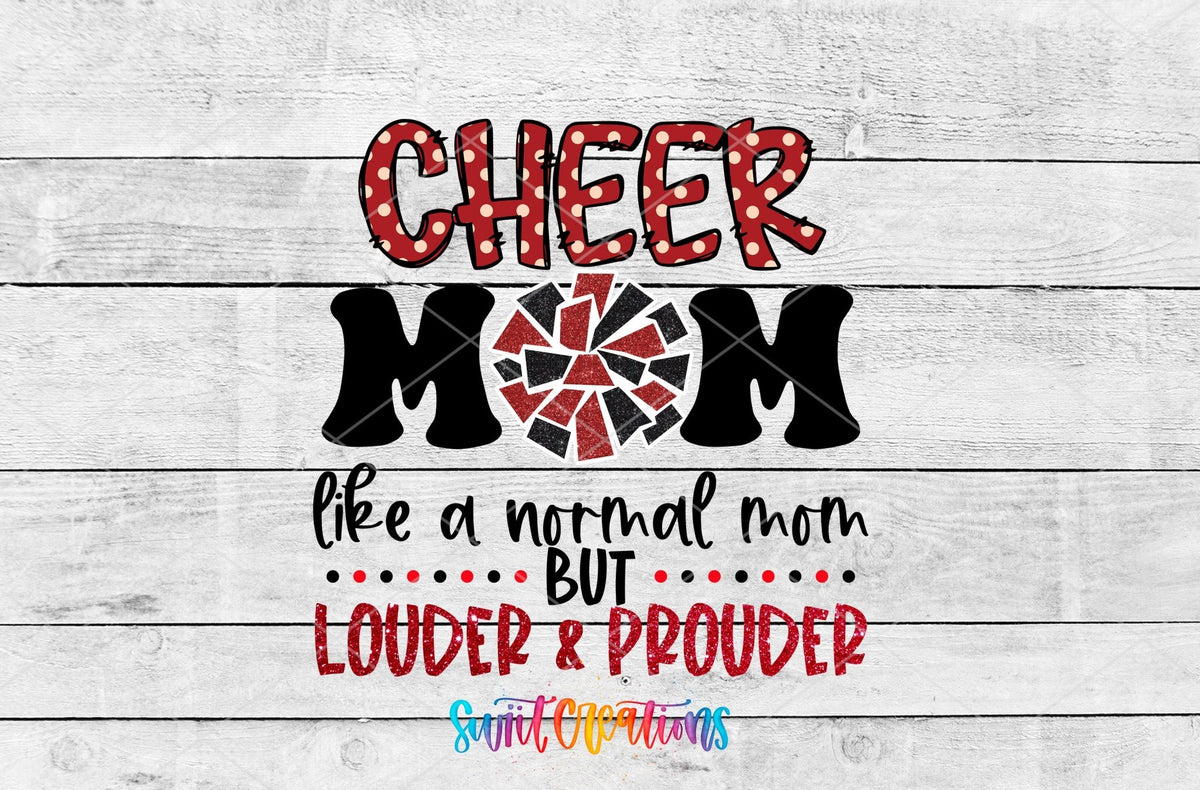 Cheer Mom Like a Normal Mom Only Louder UV DTF Cup Decal | UV1299 - Swiit Creations