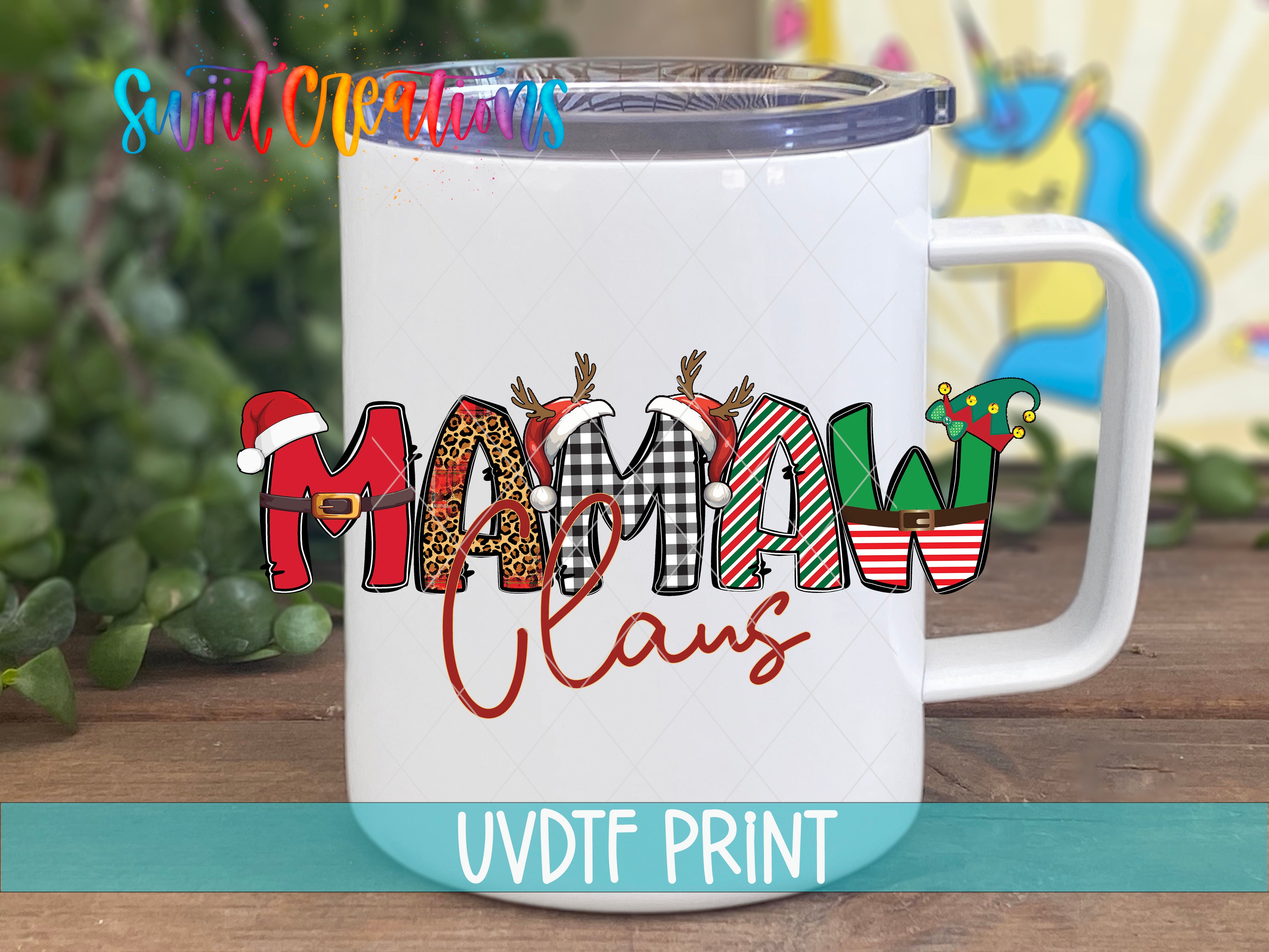 a white coffee mug with the words mardi gras on it