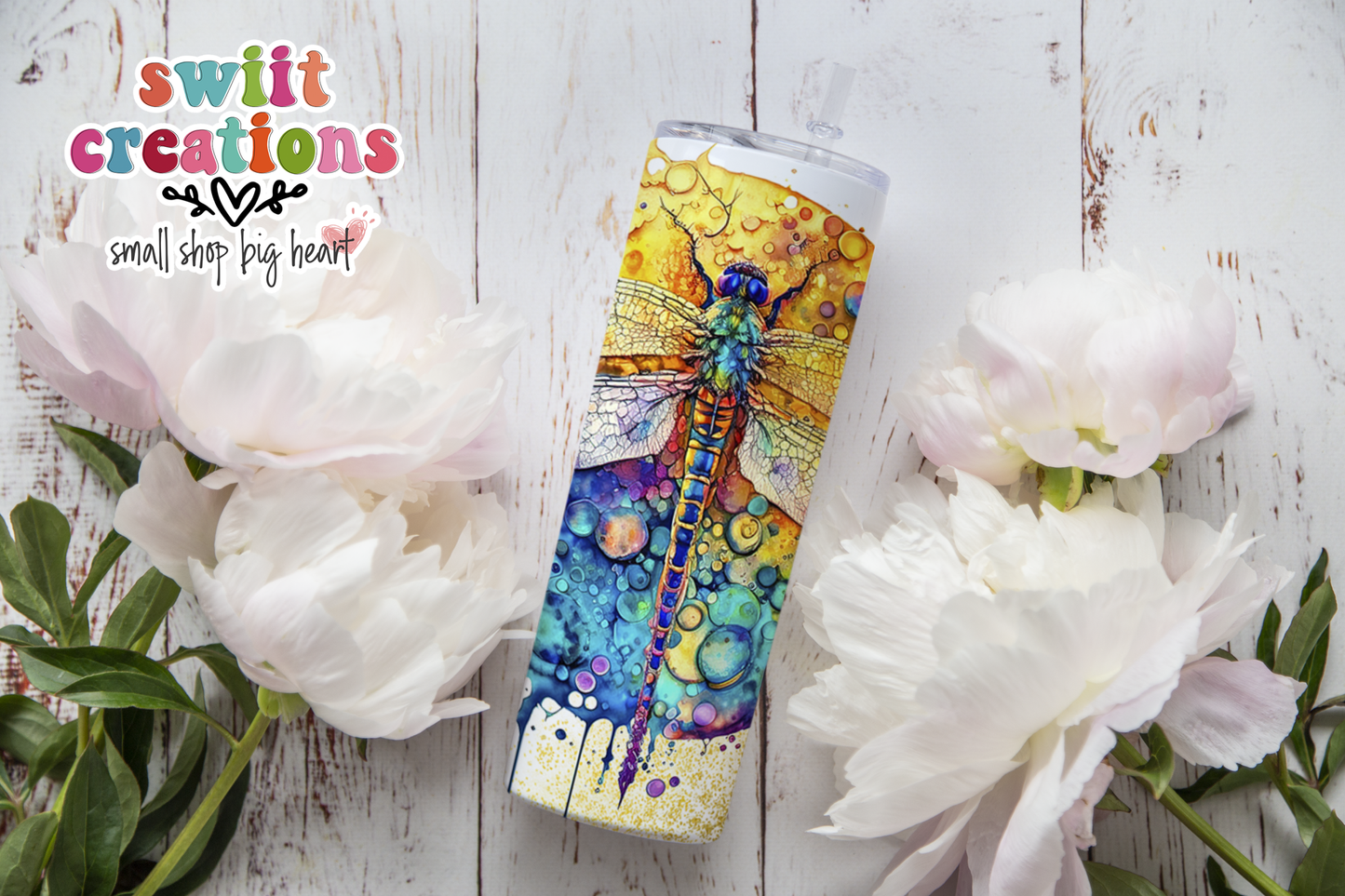 Dragonfly Tumbler (T510) - Swiit Creations