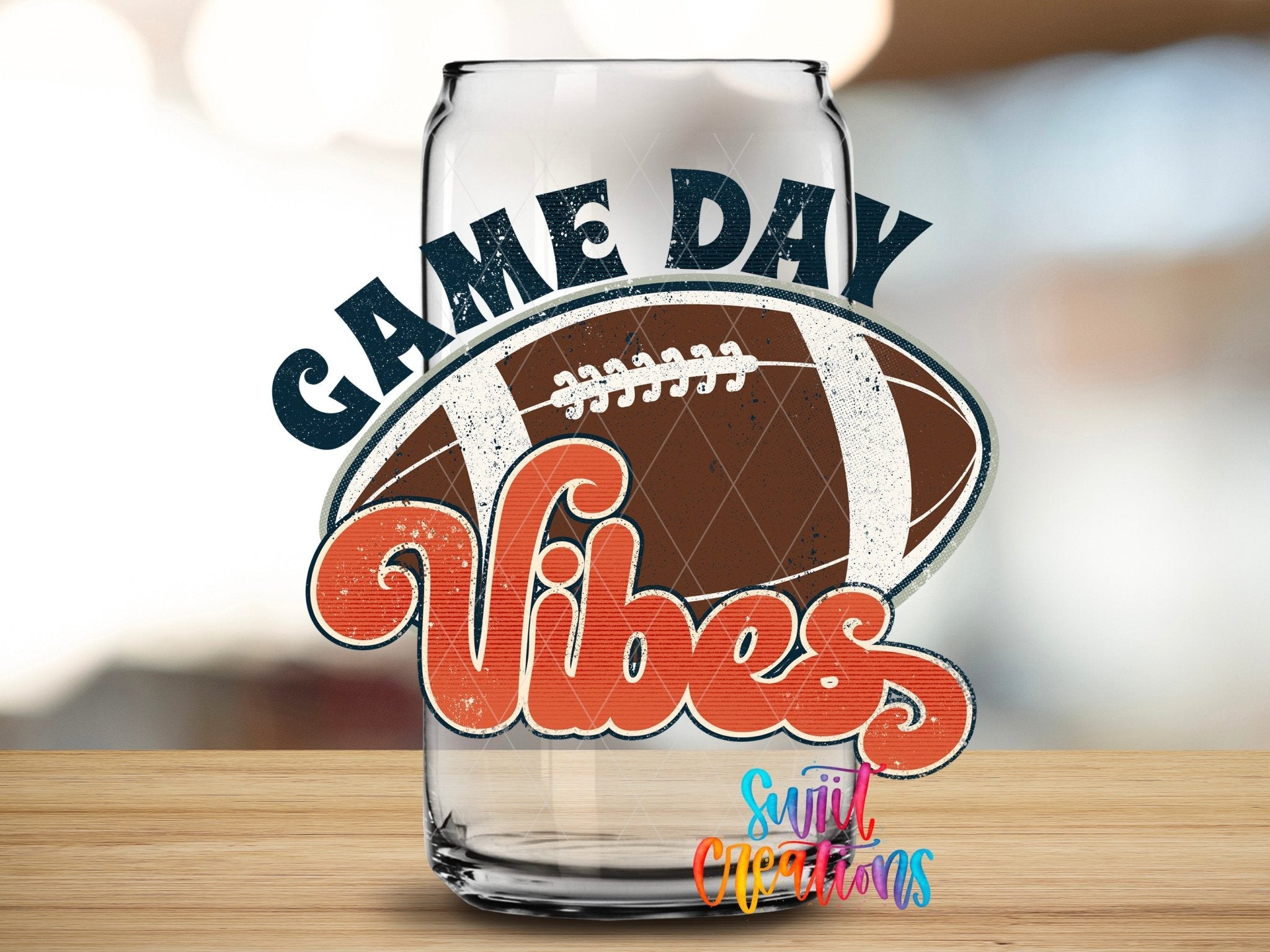 Football Game Day Vibes UV DTF Decal | UV144 - Swiit Creations