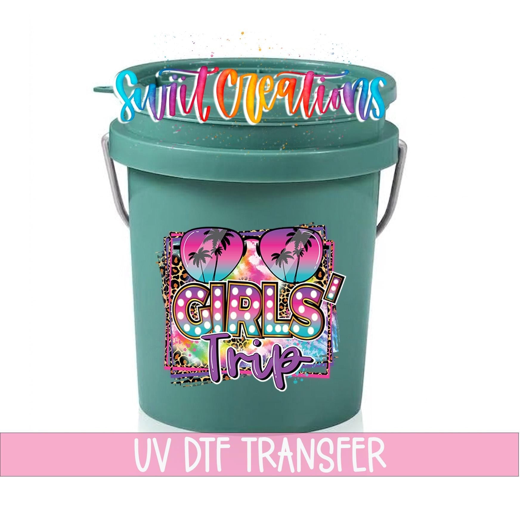 Girls Trip Tropical Mini Bucket UV DTF Transfer | MB883 - Swiit Creations
