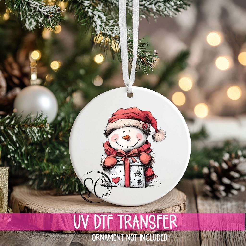 Snowman UV DTF Transfer for Ornament O-1279UV