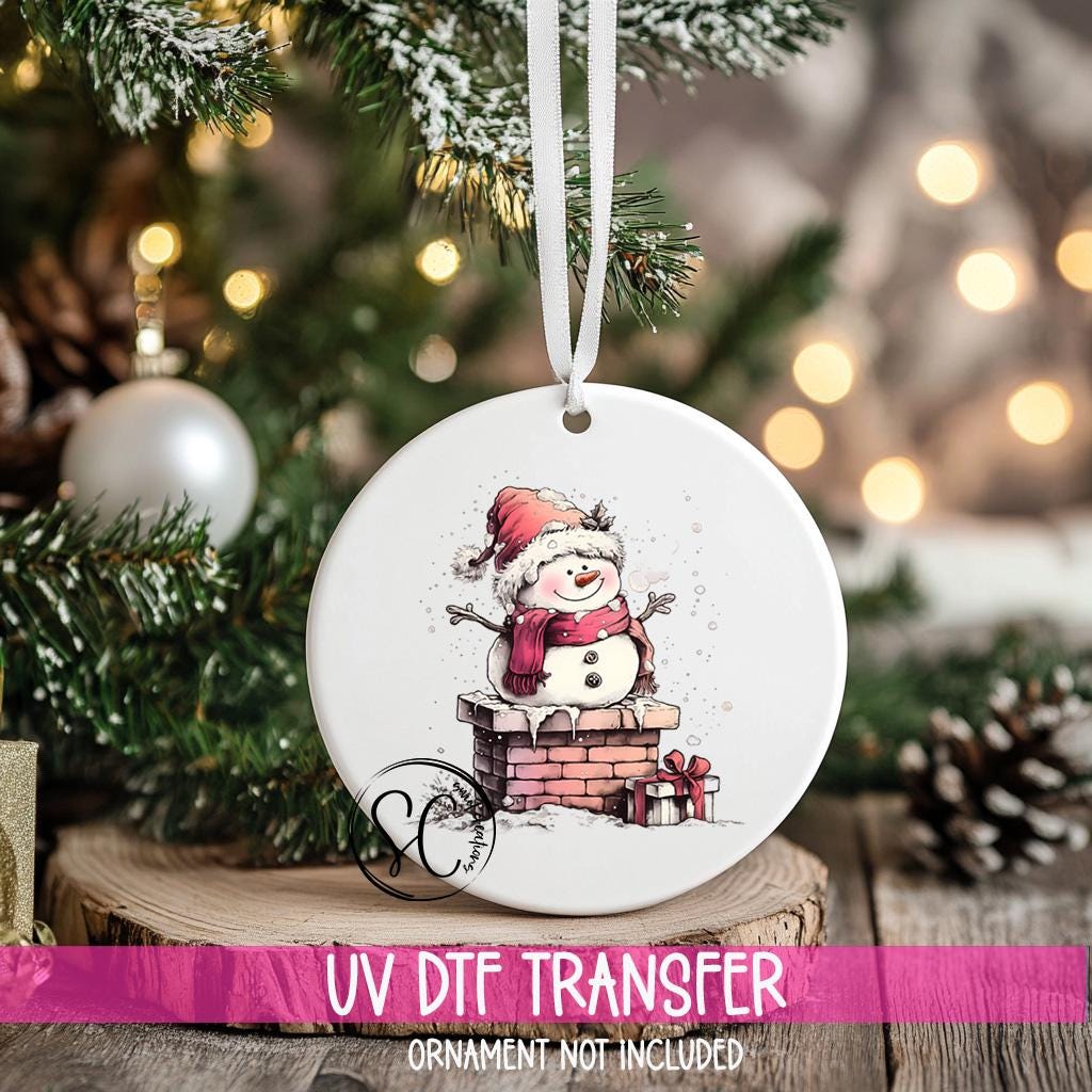 Snowman UV DTF Transfer for Ornament O-1281UV