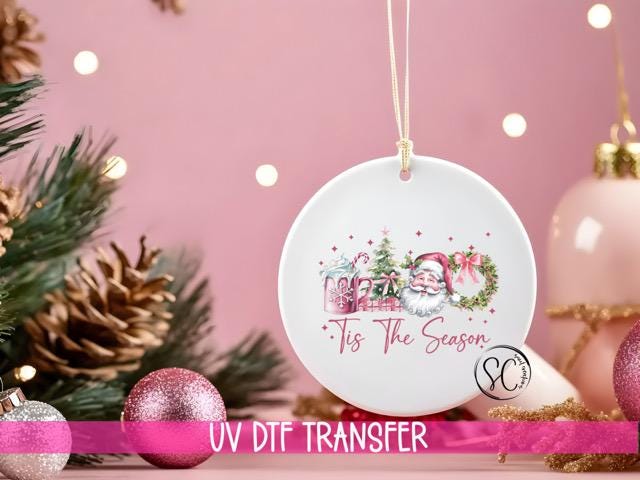 Tis the Season Christmas UV Dtf Transfer for Ornament | O-1209UV