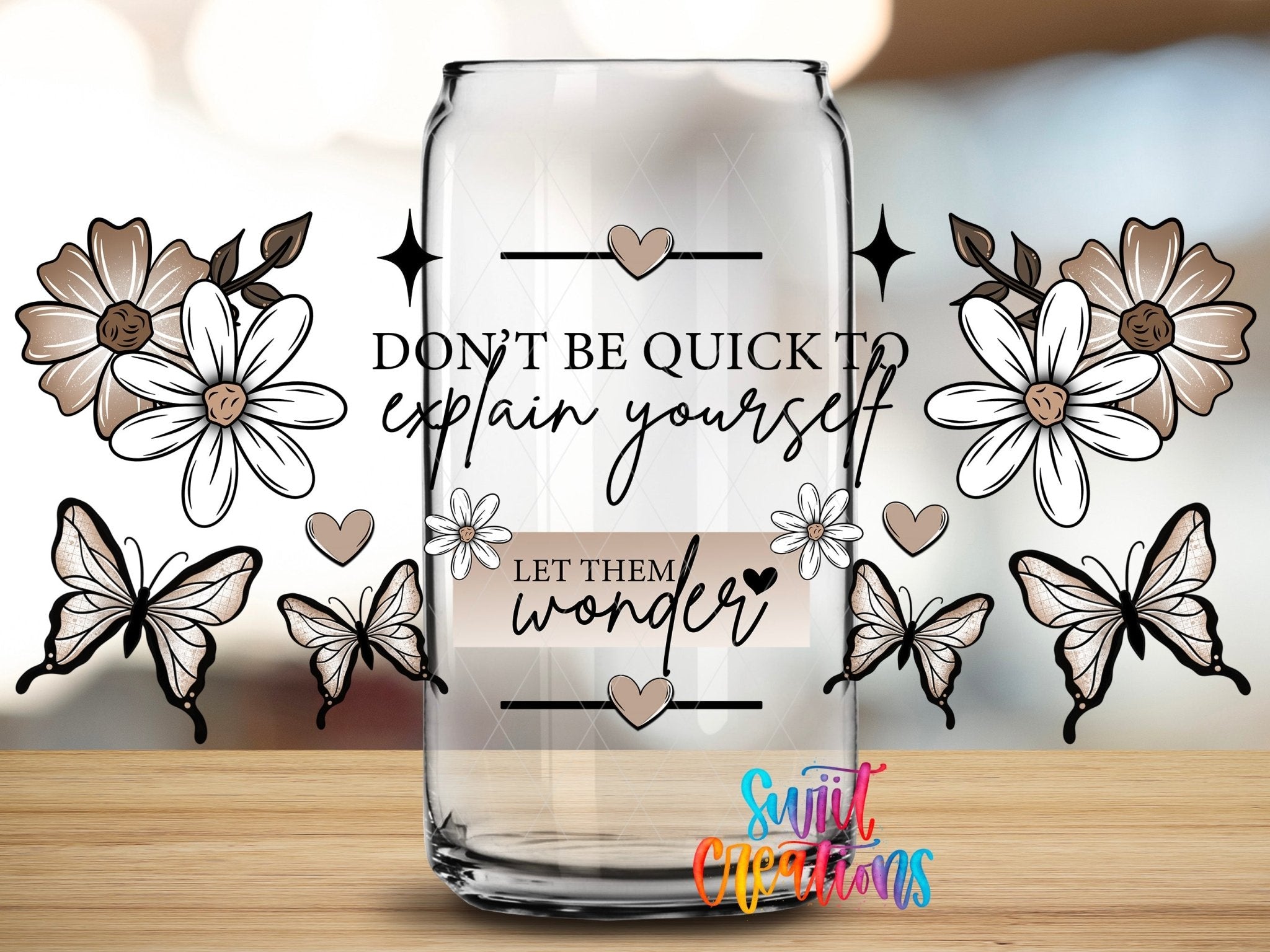 Inspirational Let Them Wonder UV DTF Transfer Tumbler Wrap | DTF314 - Swiit Creations