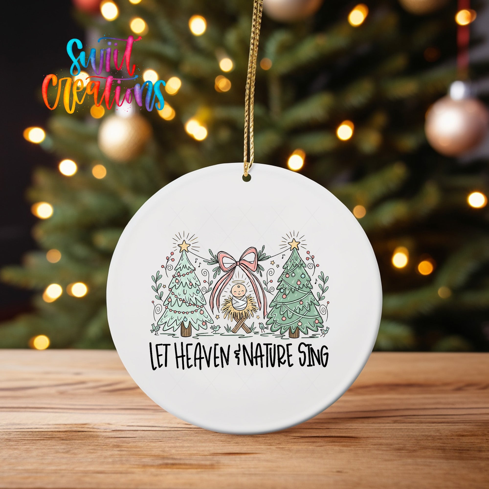 Let Heaven And Nature Sing UV DTF Ornament Transfer | O-1846 - Swiit Creations