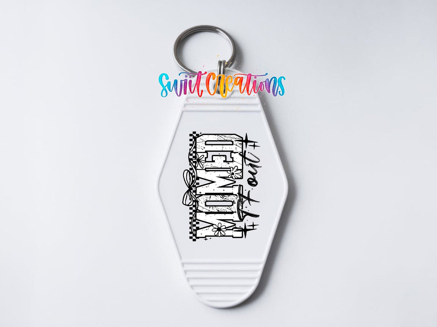 Momed Motel Keychain UV DTF Transfer | Trendy Mom Design | MK1982 - Swiit Creations
