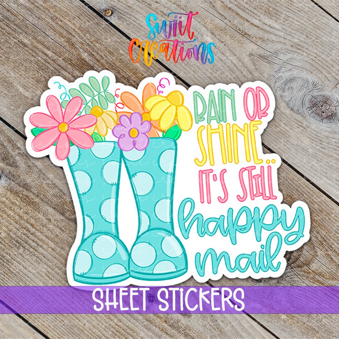Rain or Shine Happy Mail Sticker | SB66 - Swiit Creations