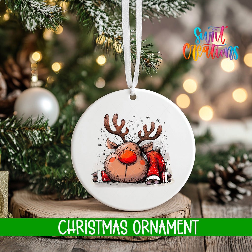 Reindeer Personalized Christmas Ornament | O1273 - Swiit Creations
