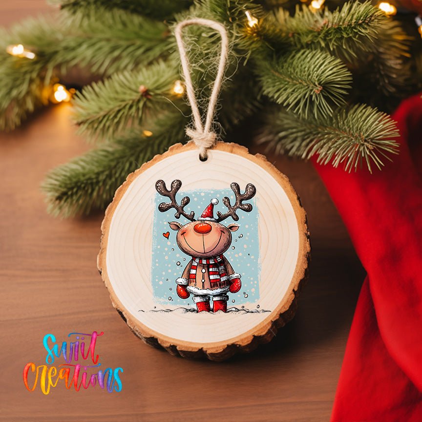 Reindeer UV DTF Ornament Transfer | O-1256 - Swiit Creations