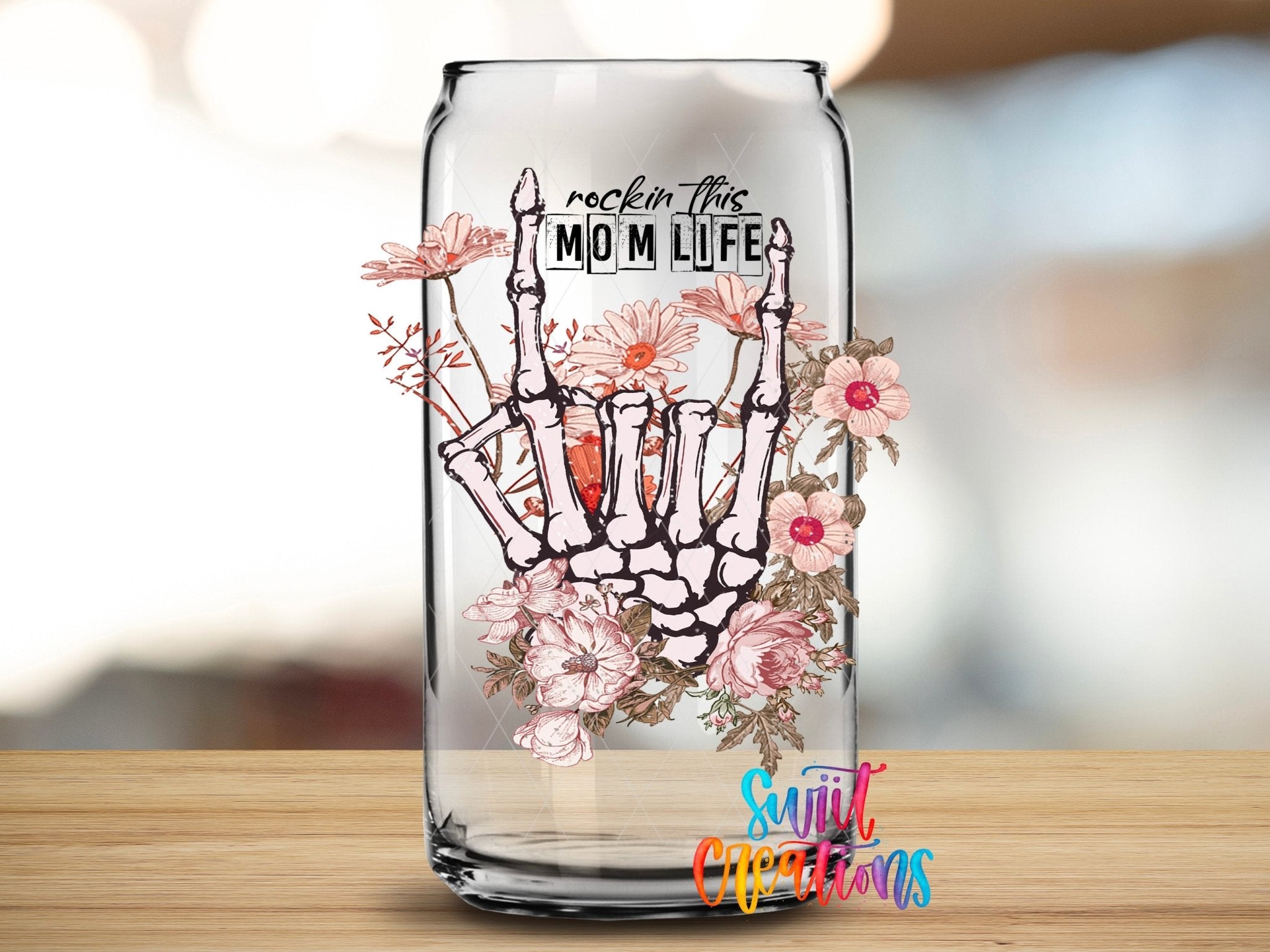 Rockin' This Mom Life UV DTF Cup Decal | UV364 - Swiit Creations