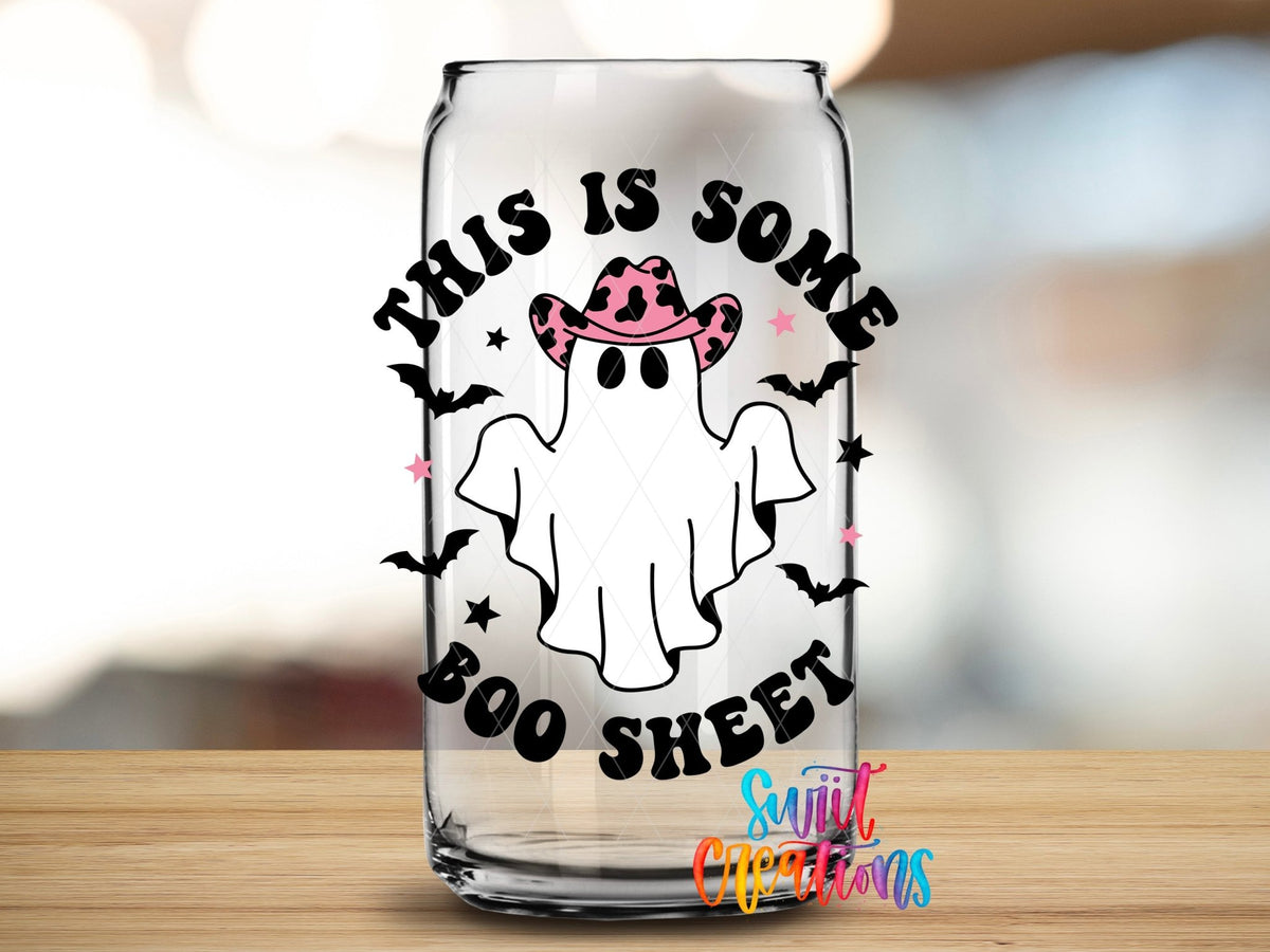 This Is Some Boo Sheet Ghost UV DTF Cup Decal | UV785 - Swiit Creations