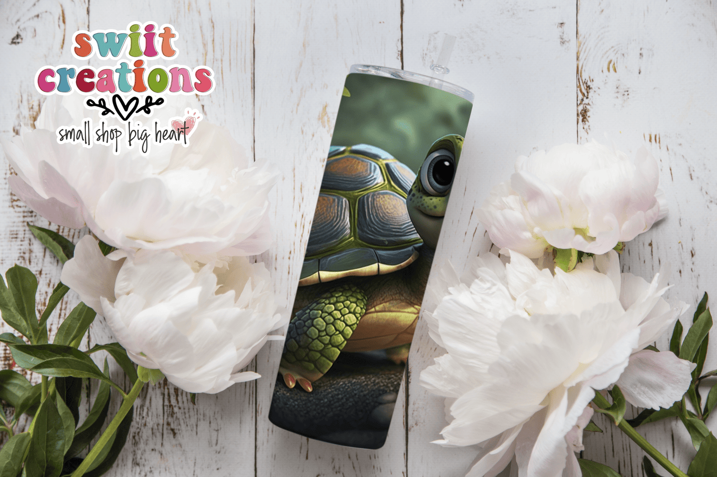 Tortoise/Turtle Tumbler (T507) - Swiit Creations